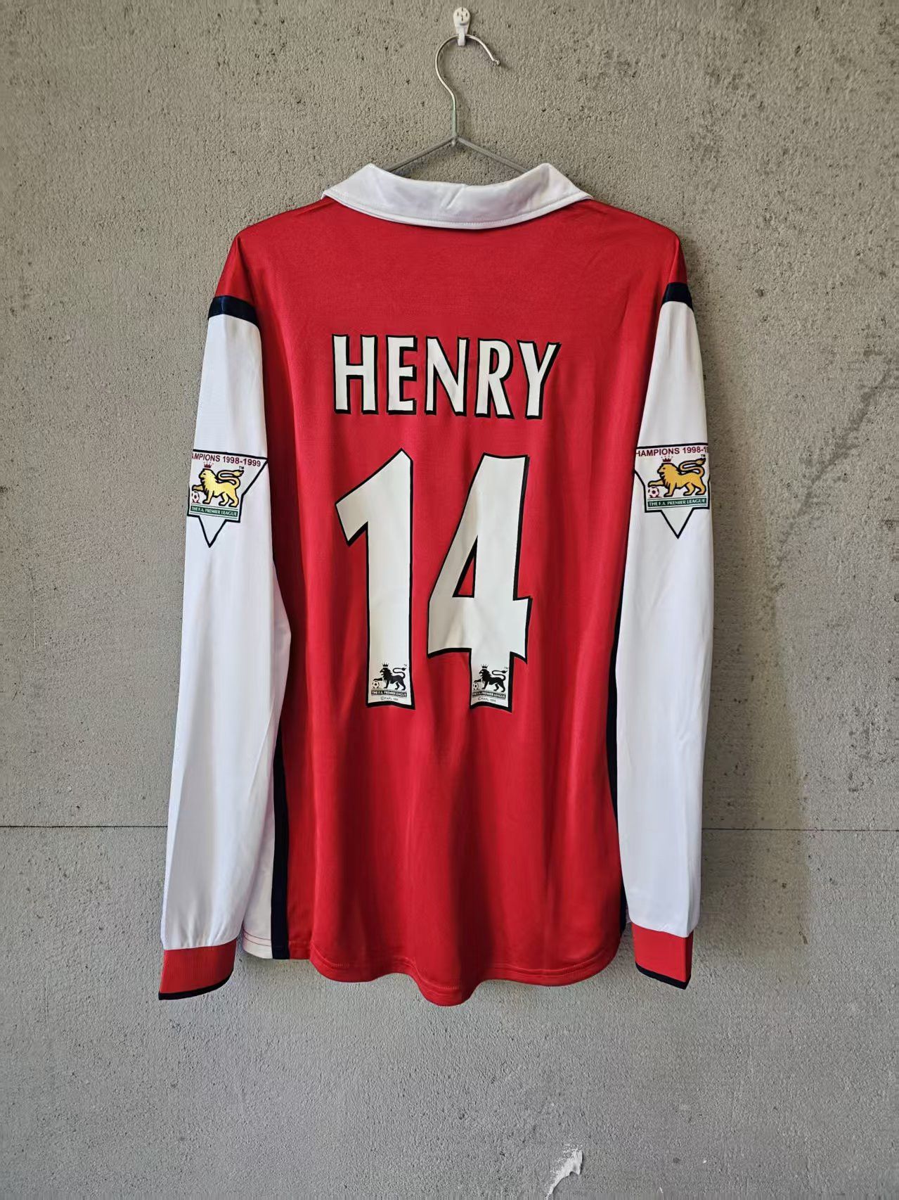 Other 1998 1999 Arsenal #14 Thierry Henry Jersey Size US S / EU 44-46 / 1 - 1 Thumbnail