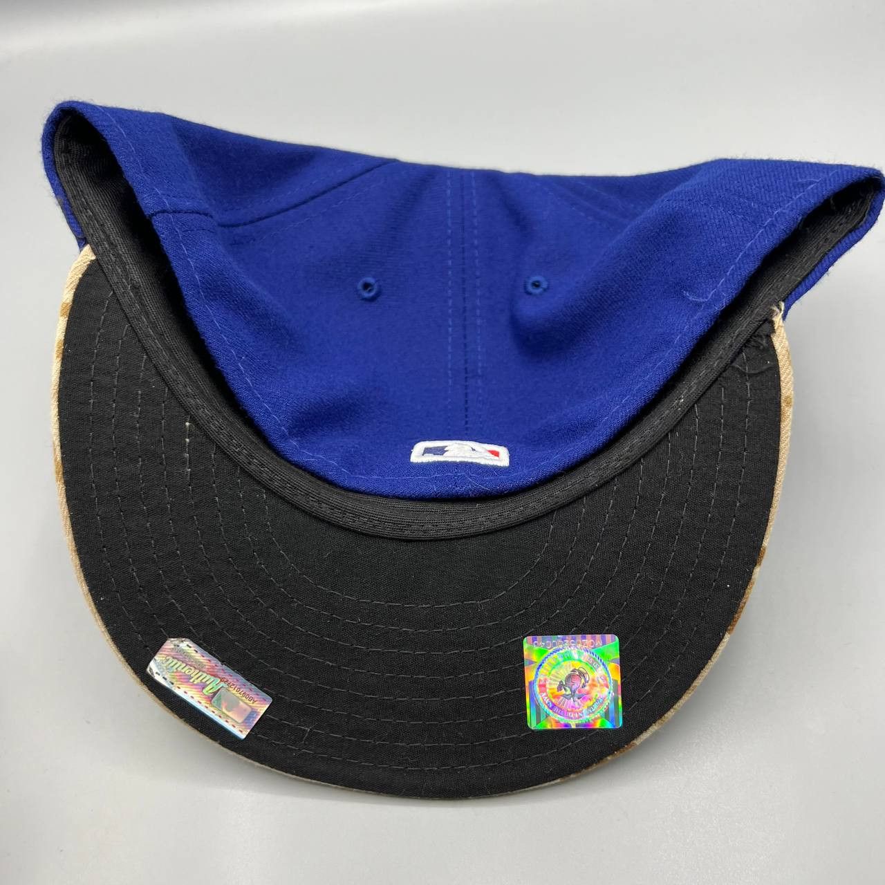New Era Los Angeles LA Dodgers Hat Men 8 Blue Camo MLB Fitted Cap Size ONE SIZE - 7 Thumbnail