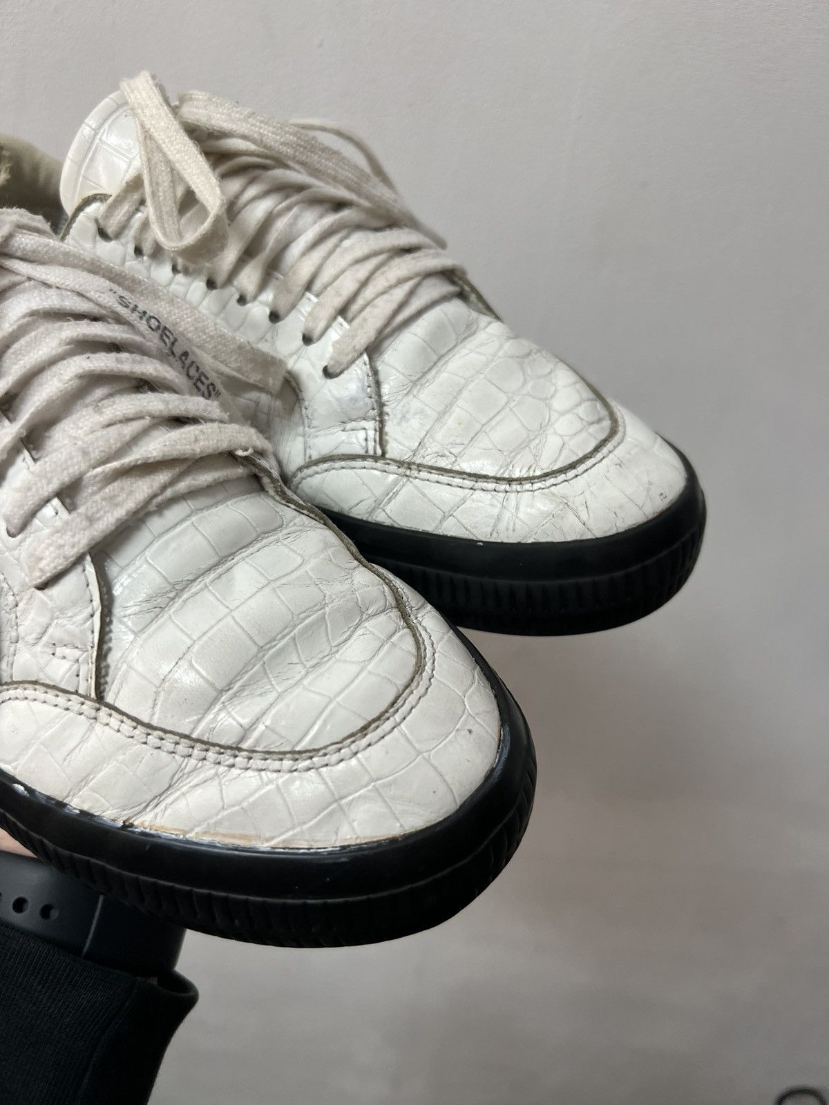 Off-White Off-White Low Vulcanized white/white Sneaker Leather Size US 8 / EU 41 - 3 Thumbnail