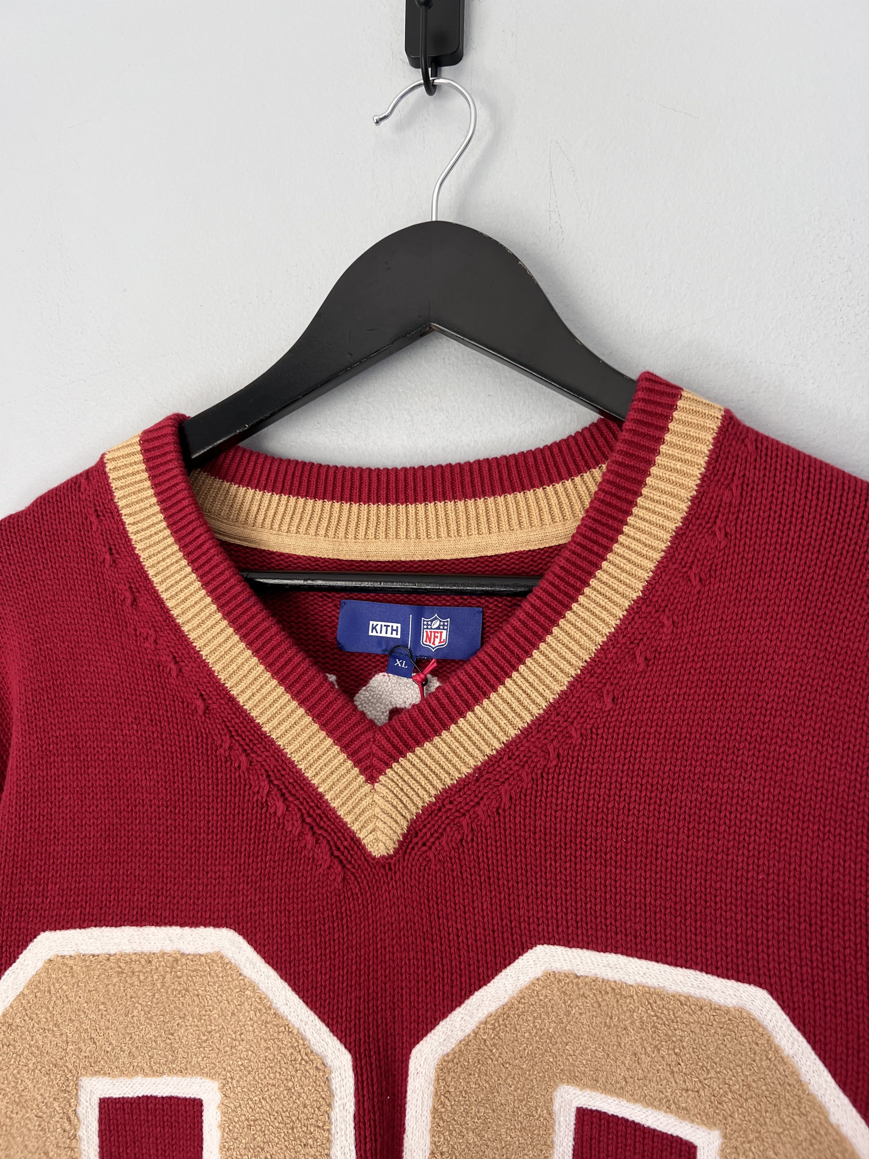 Kith × NFL Kith NFL San Francisco 49ers Jerry Rice Beau Knit Sweater Size US XL / EU 56 / 4 - 2 Thumbnail