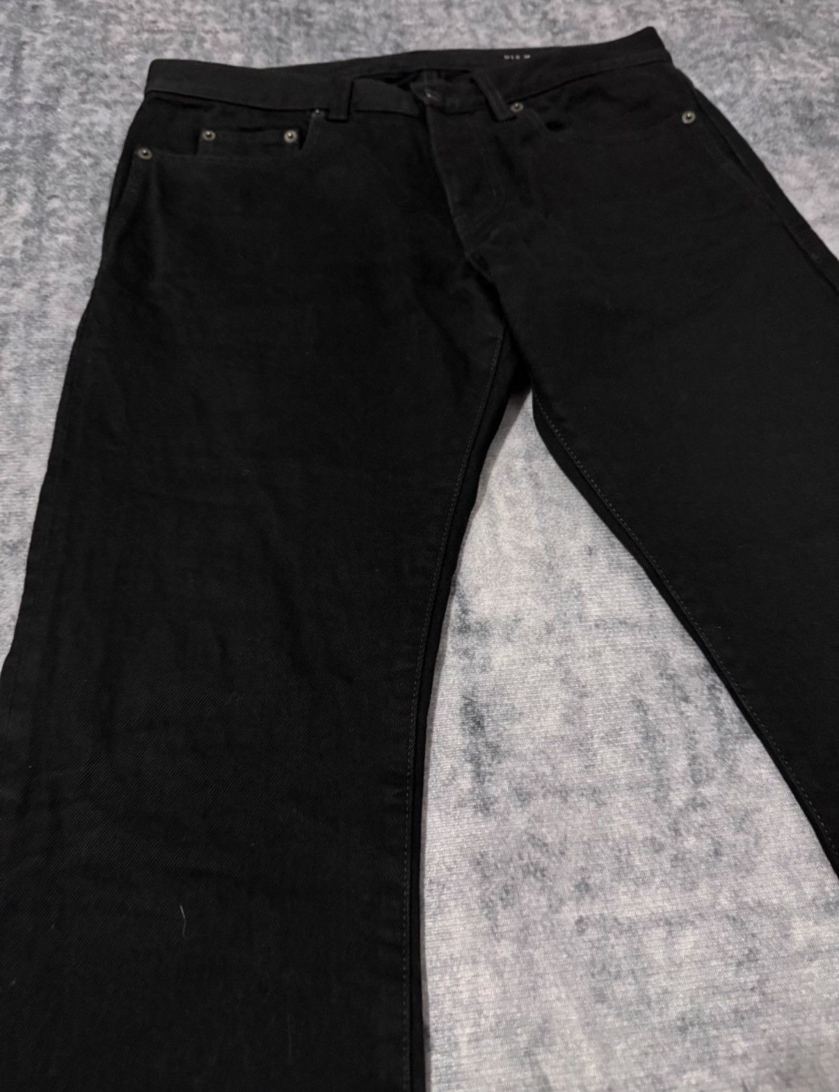 Saint Laurent Paris Saint Laurent (SLP) 21FW Black Basic Denim Jeans Size US 30 / EU 46 - 3 Thumbnail