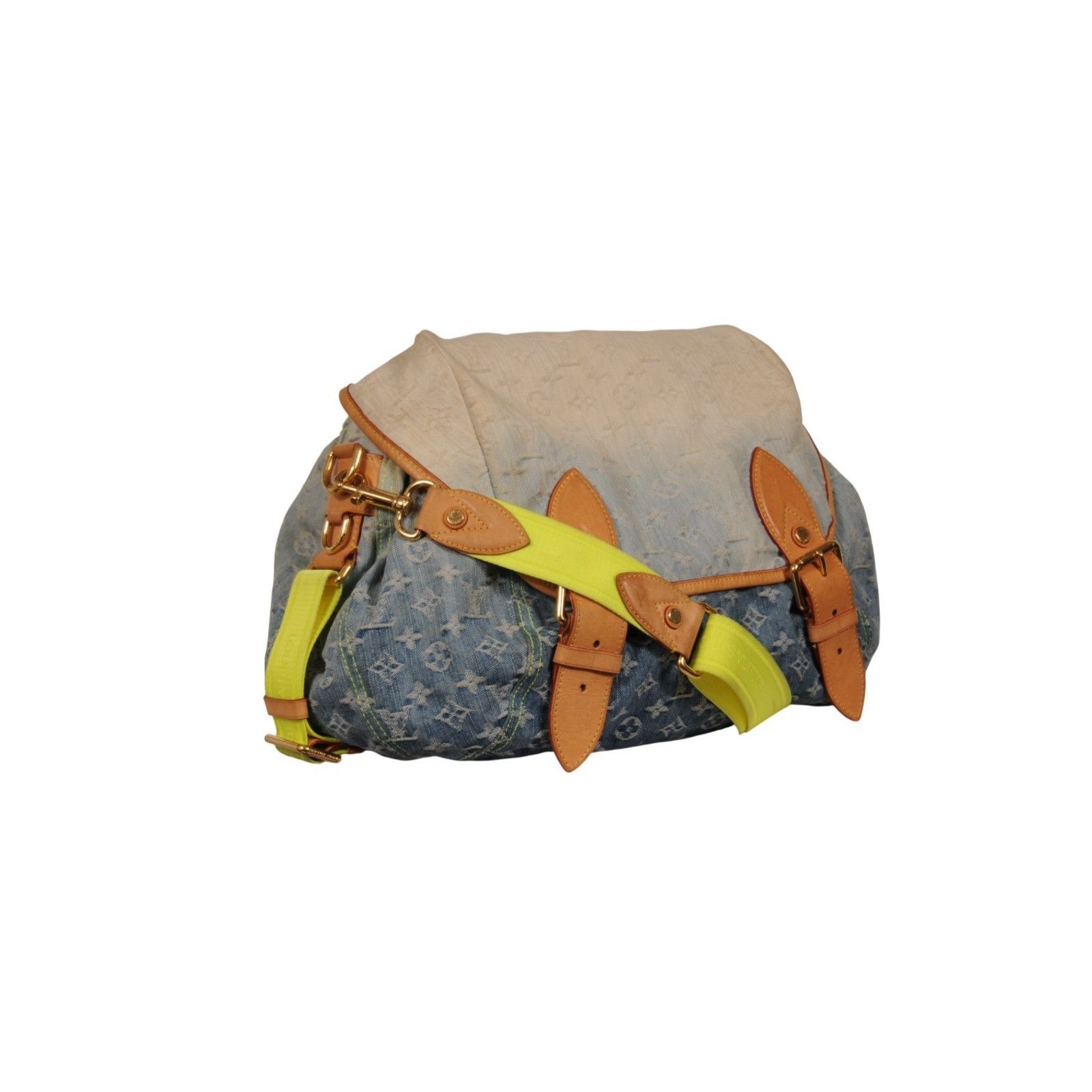 Louis Vuitton Sunrise Denim Lv Logo Monogram Messenger Travel Bag Size ONE SIZE - 2 Thumbnail