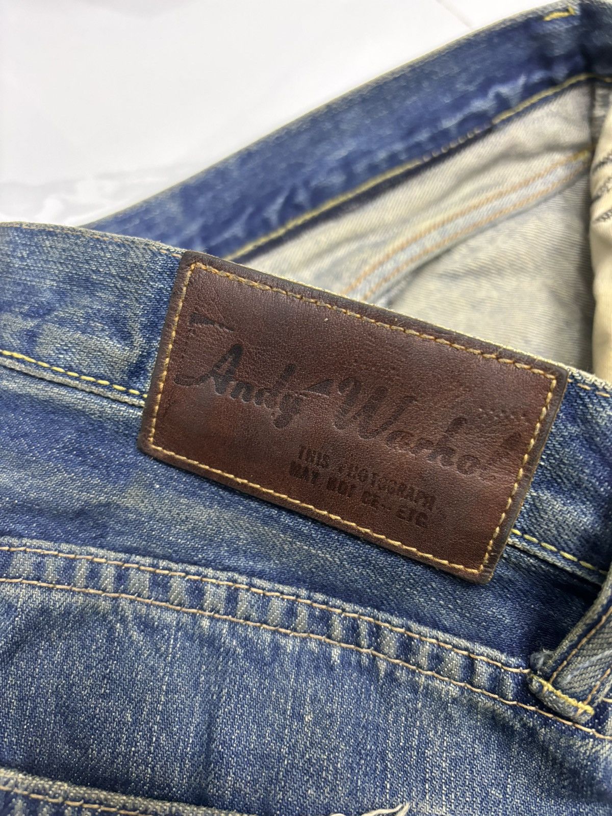 Andy Warhol × Hysteric Glamour 🔥HYSTERIC GLAMOUR X ANDY WARHOL SELVEDGE JEANS DISTRESSED Size US 34 / EU 50 - 13 Thumbnail