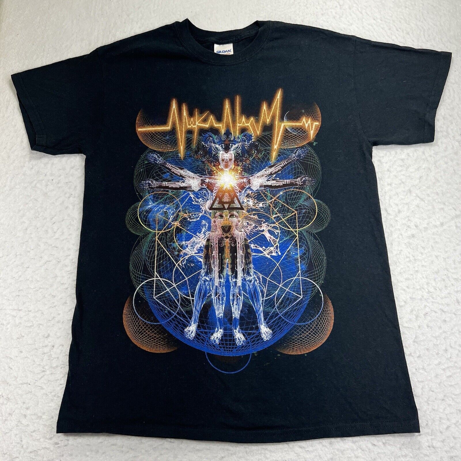 Gildan Meka Nism Medium Black The Shift Design Graphic Band T Shirt Size US M / EU 48-50 / 2 - 1 Thumbnail