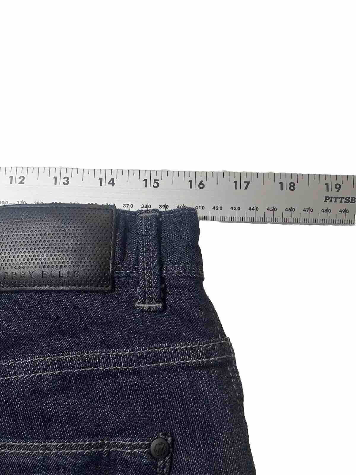 Perry Ellis Perry Ellis Jeans Men's W34 30L Blue Straight Sz Black Label Size US 34 / EU 50 - 7 Thumbnail