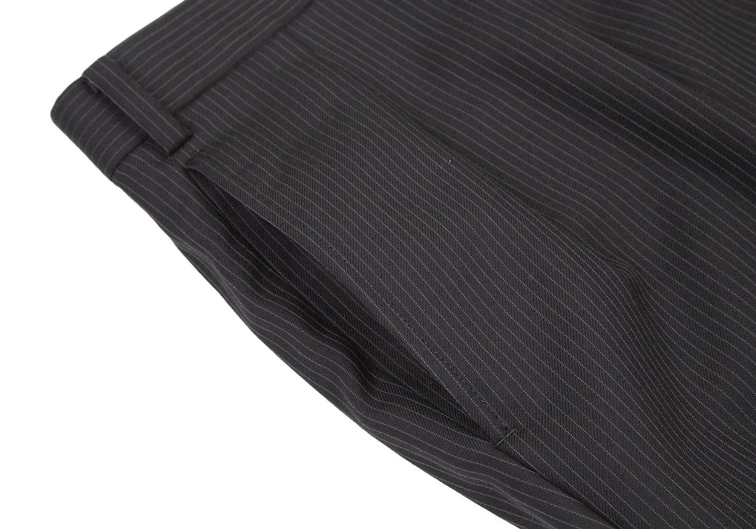 Burberry Wool Pinstripe Tapered Pants in Black, Size 42L Size US 26 / EU 42 - 3 Thumbnail