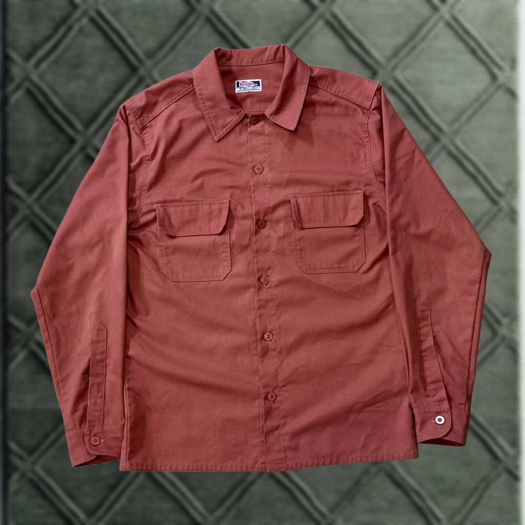 Vintage Rosa Rugosa Men’s Gwynne Long Sleeve Shirt M Dusty Rose Workwear Button-Up Size US M / EU 48-50 / 2 - 1 Thumbnail