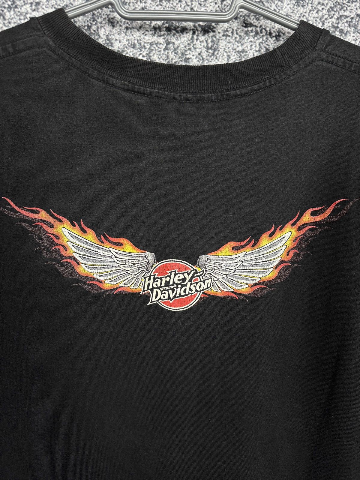 Harley Davidson Vintage Harley-Davidson Santa Maria T-Shirt Flame Skull Sz L Size US L / EU 52-54 / 3 - 15 Thumbnail
