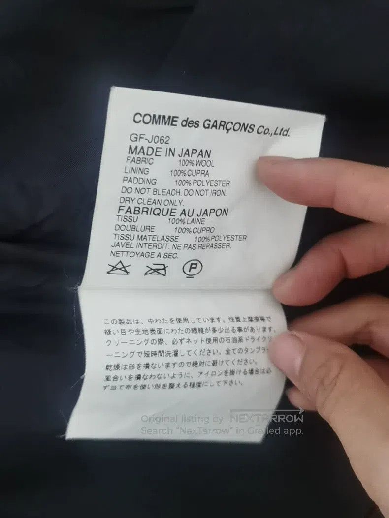Comme des Garcons Comme Des Garcons Pure Wool Plaid Cotton Jacket with Peter Size XS / US 0-2 / IT 36-38 - 5 Thumbnail
