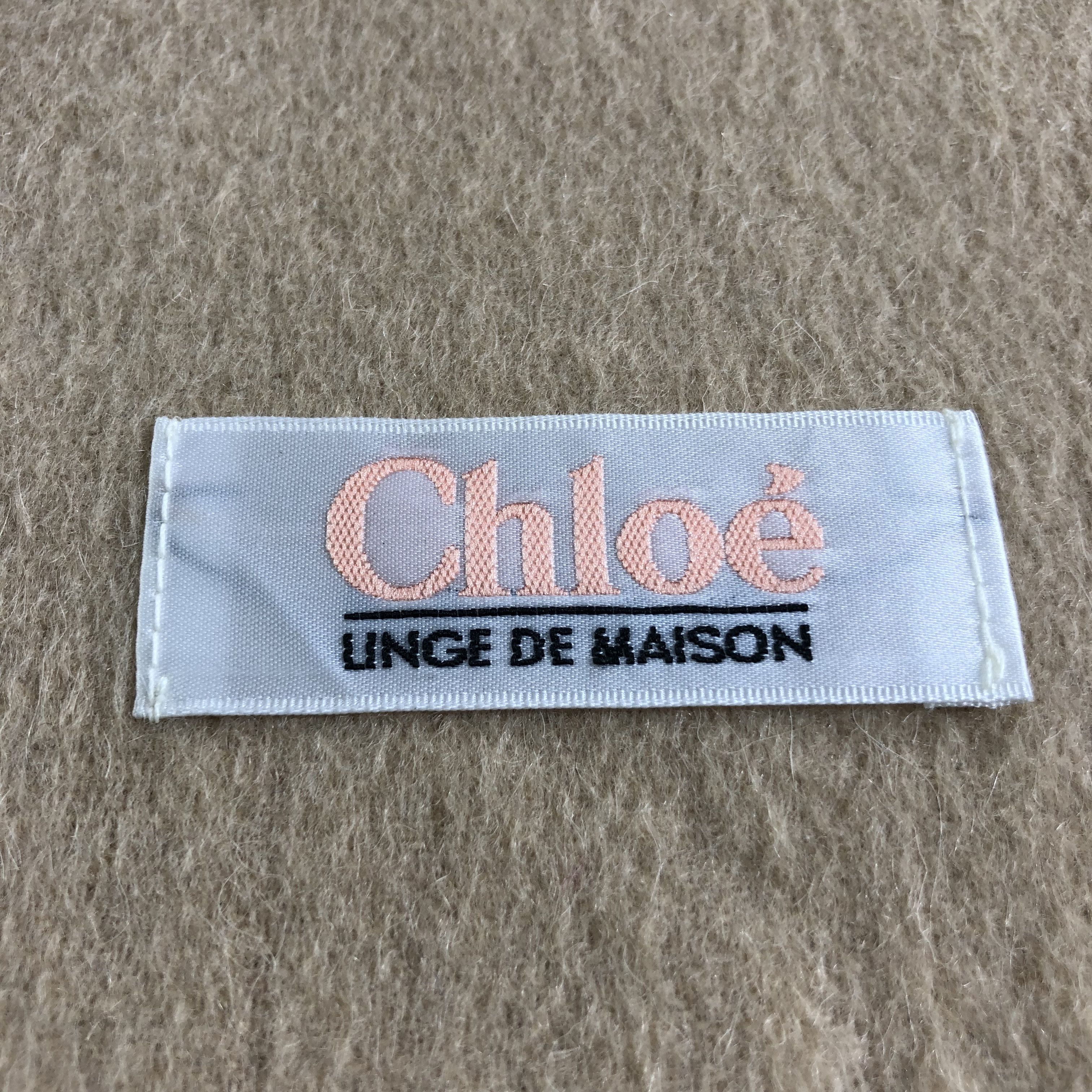 Japanese Brand Chloe Wool Scarf Muffler Neckwear V2172 Size ONE SIZE - 4 Thumbnail