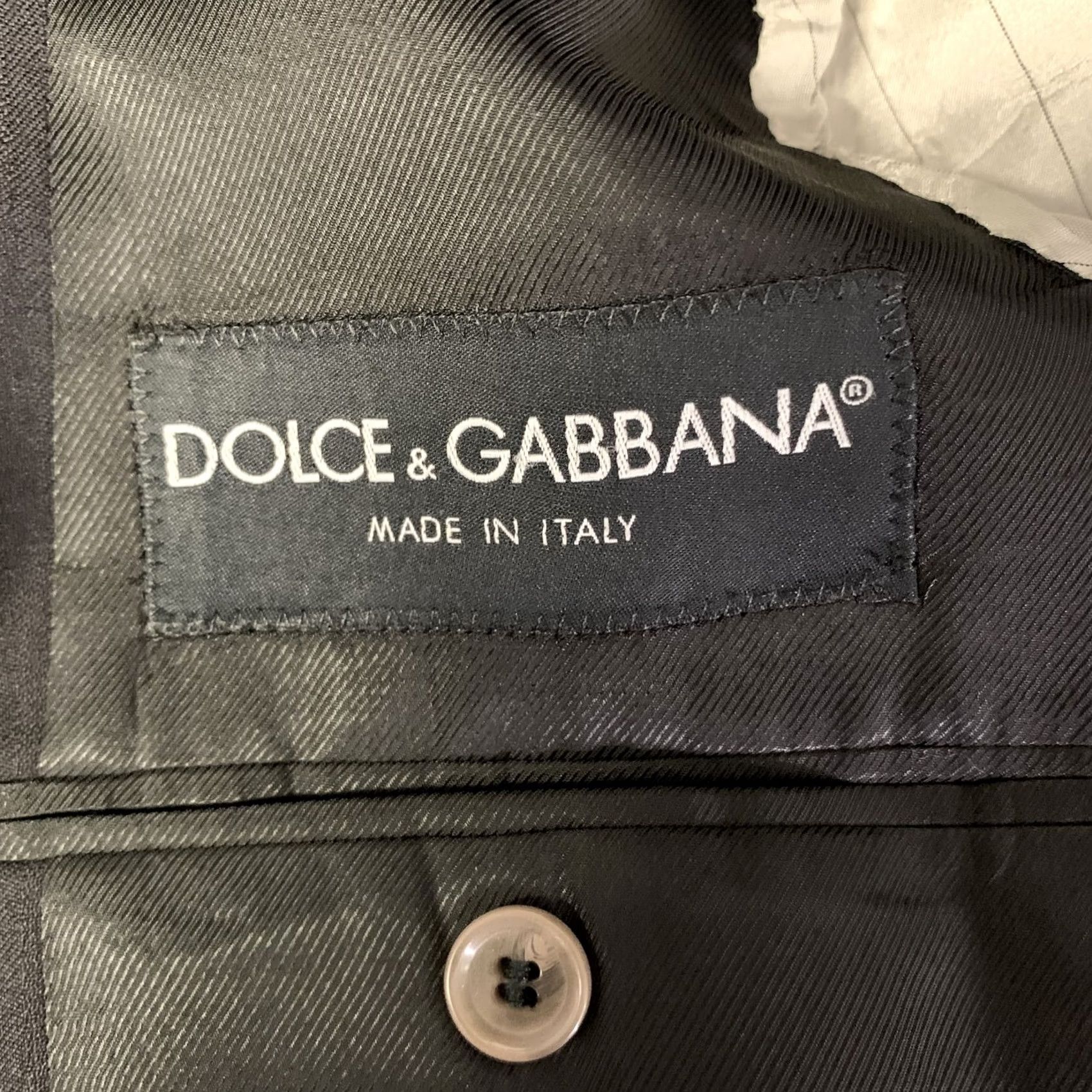 Dolce & Gabbana DOLCE & GABBANA Sport Coat Black Grey Stripe Wool Blend Notch Lapel Size 42 Men Size US XS / EU 42 / 0 - 5 Thumbnail