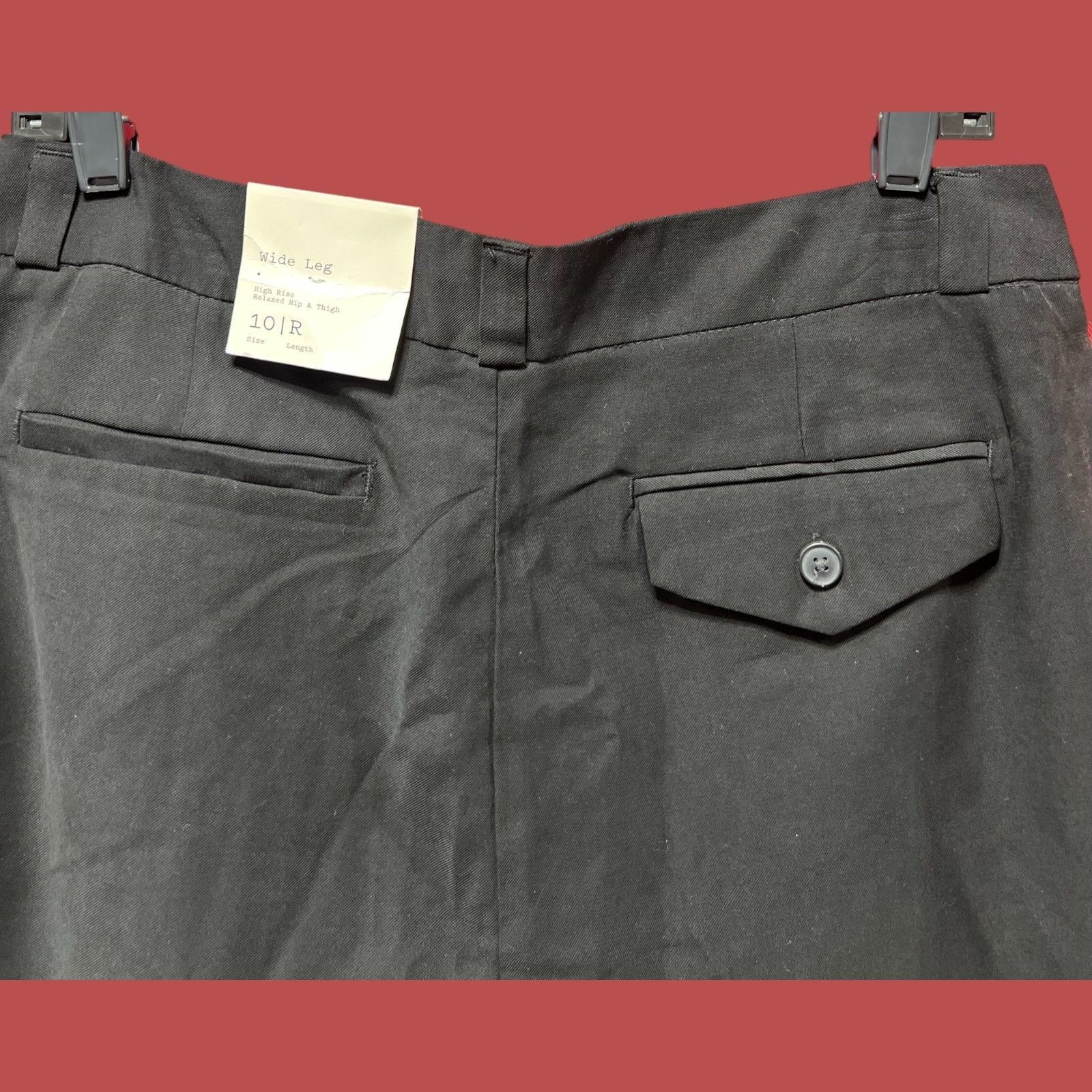 Other A New Day - Women's High Rise Pants Relaxed Hip & Thing - Bl Size 32" / US 10 / IT 46 - 10 Thumbnail