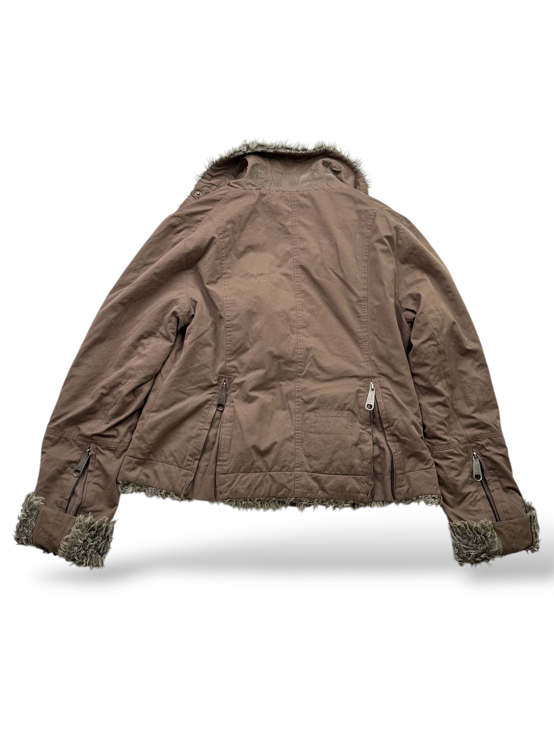 Bench Bench Cropped Jacket With Faux Fur And Zipper W58(V9) Size L / US 10 / IT 46 - 6 Thumbnail