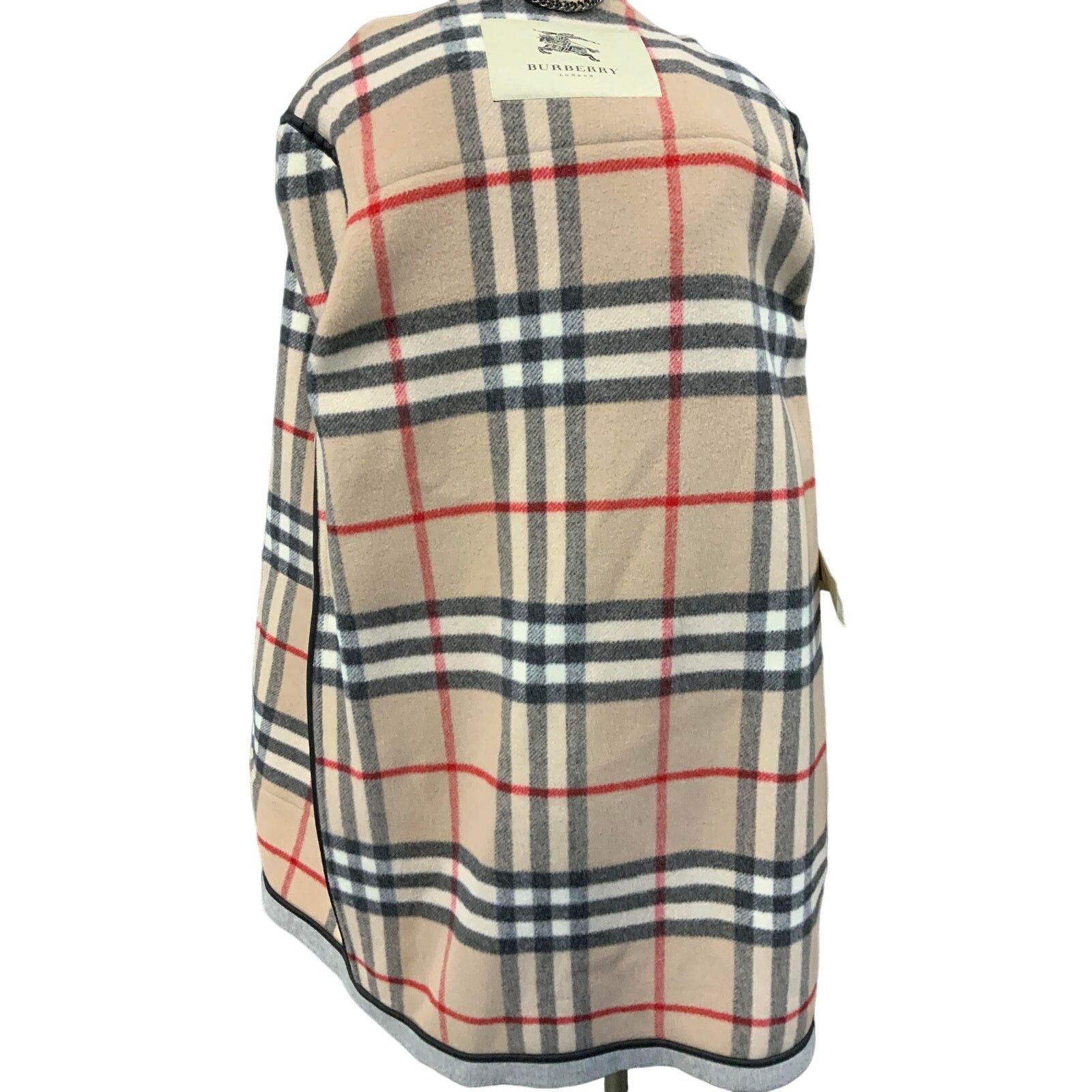 Burberry BURBERRY London Women's Gray Hooded Wool Duffle Coat Sz 14 Size XL / US 12-14 / IT 48-50 - 5 Thumbnail