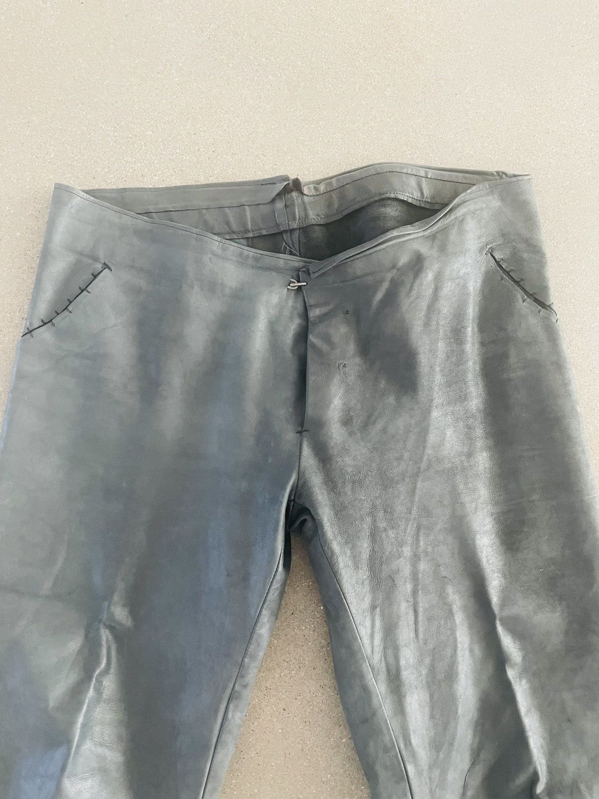 Ma+ MA+ Leather pants clasp button Size US 36 / EU 52 - 2 Thumbnail