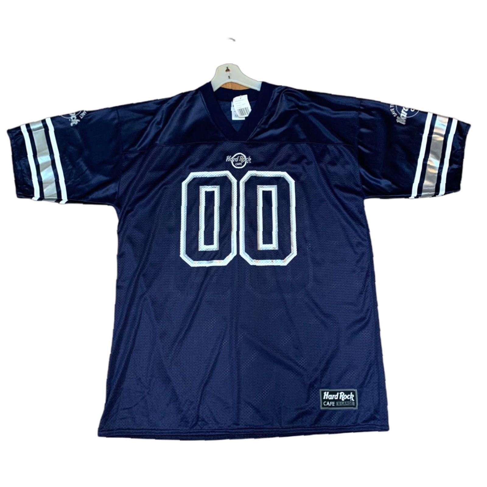 Hard Rock Cafe VINTAGE Hard Rock Cafe New York Football Jersey Shirt Men S Nylon 90s Sportswear Blue Made in USA NEW NOS Size US S / EU 44-46 / 1 - 1 Thumbnail