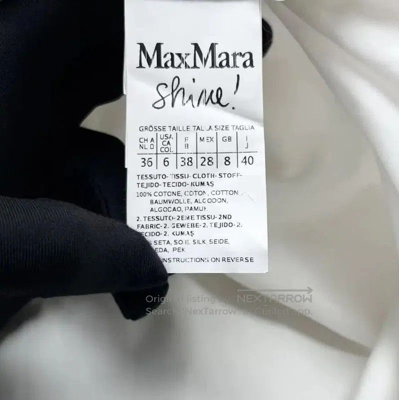 Max Mara MaxMara White Floral Short Sleeve Shirt . Size L / US 10 / IT 46 - 4 Thumbnail