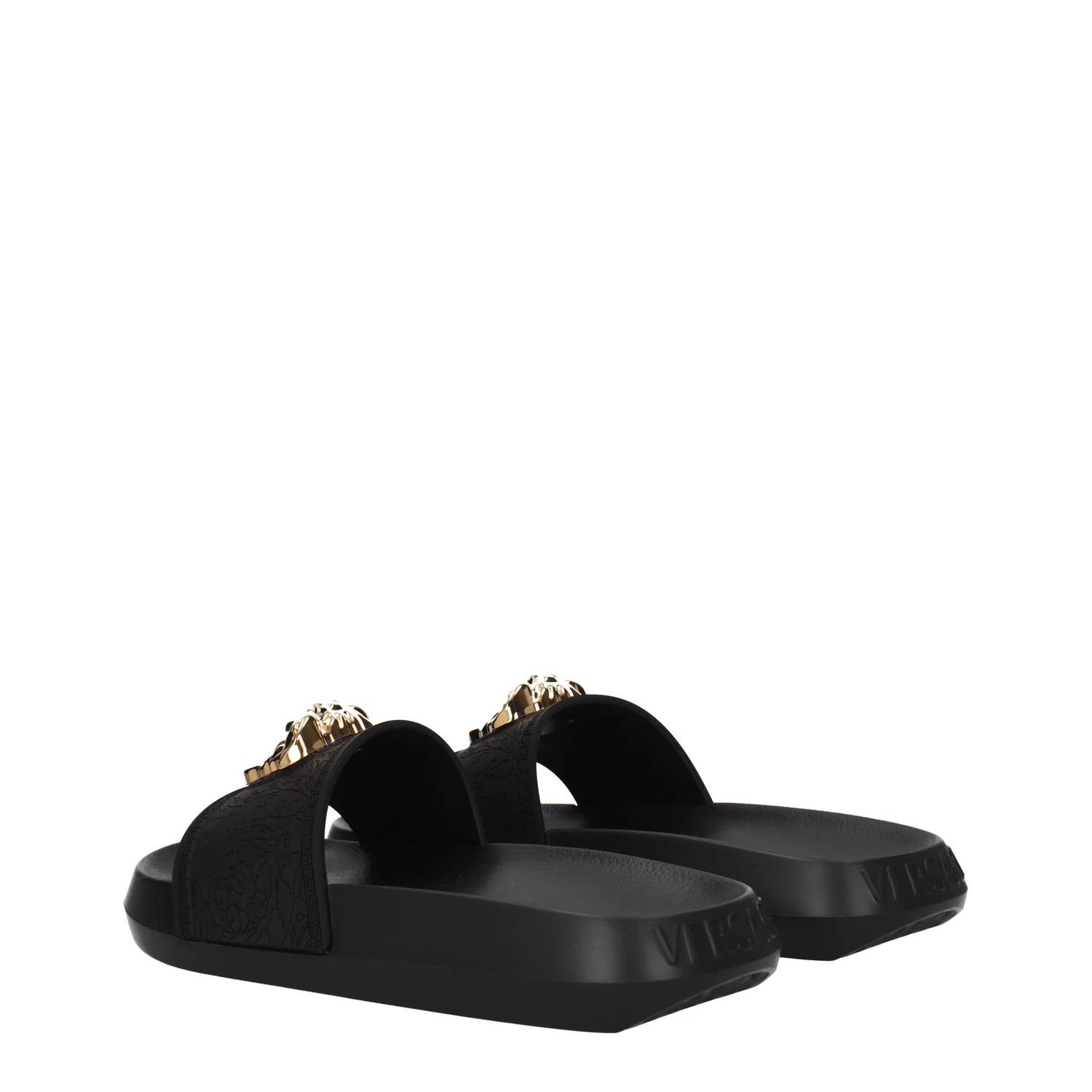 Versace ob1o1e0125 Rubber Slippers in Black Size US 5 / IT 35 - 4 Thumbnail