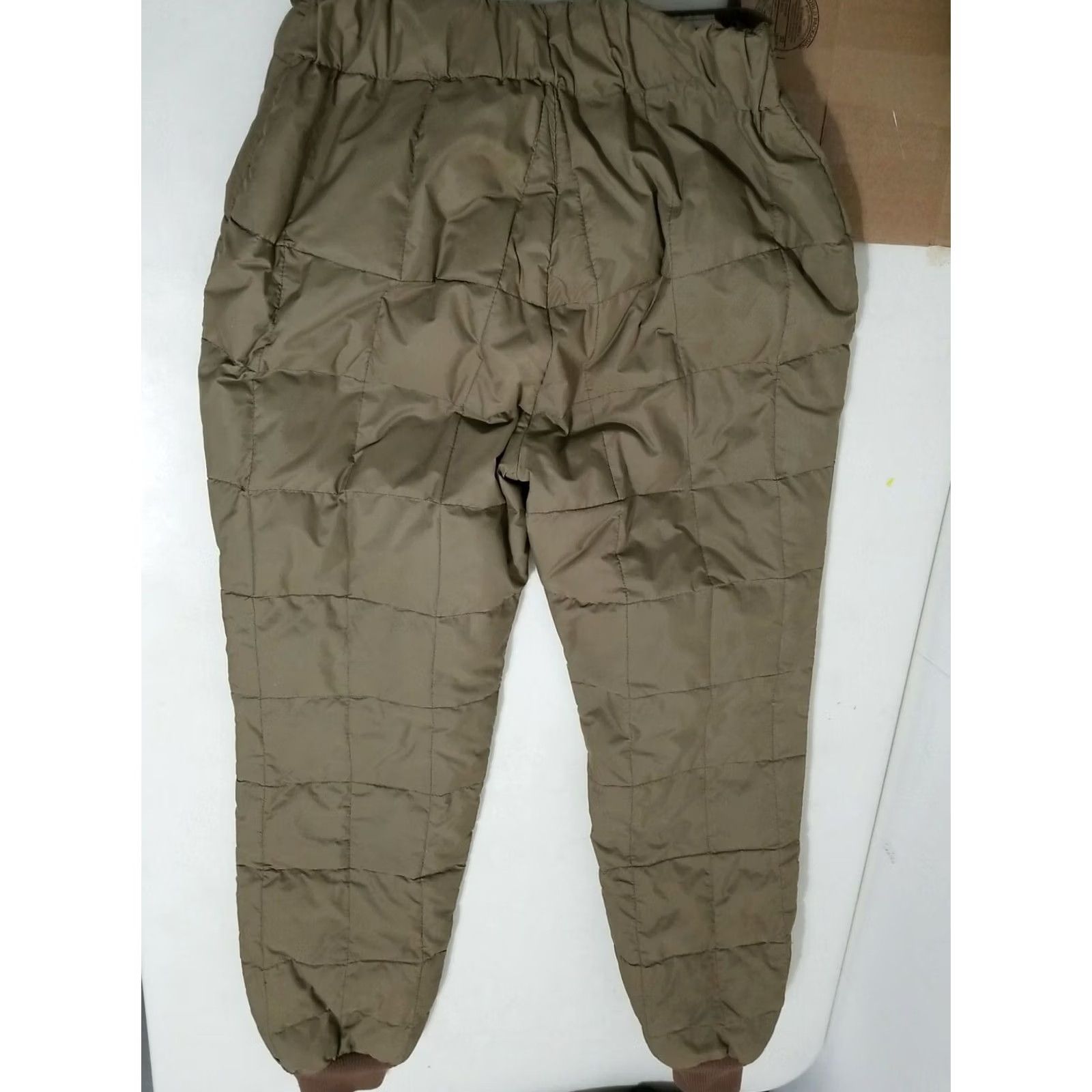 Vintage VINTAGE Woolrich Prime Northern Down Quilted Puffer Duck Down Pants Medium 80s Men Brown Quilted Jogger M 80s Mens Size US 31 - 5 Thumbnail