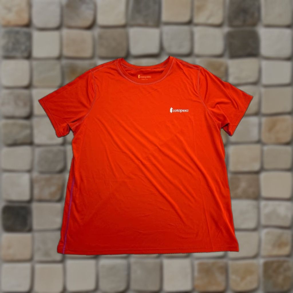 Cotopaxi Cotopaxi Fino Tech T Shirt Womens XXL Orange Logo Print Moisture Wicking Summer Size XXL / US 16-18 / IT 52-54 - 1 Thumbnail