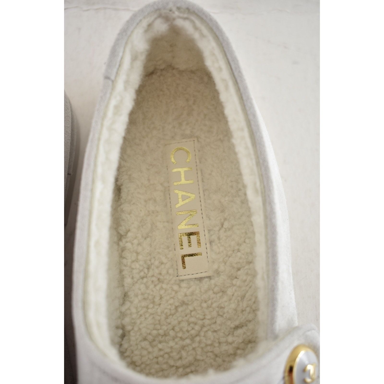 Chanel Chanel Shearling Mary Jane Moccasin Ballet Loafer Flat 38 Size US 8 / IT 38 - 12 Thumbnail