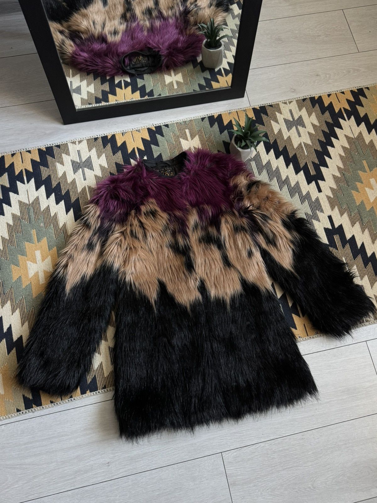 Diesel Vintage Diesel Faux Fur Women’s Overcoat Size XS / US 0-2 / IT 36-38 - 2 Thumbnail