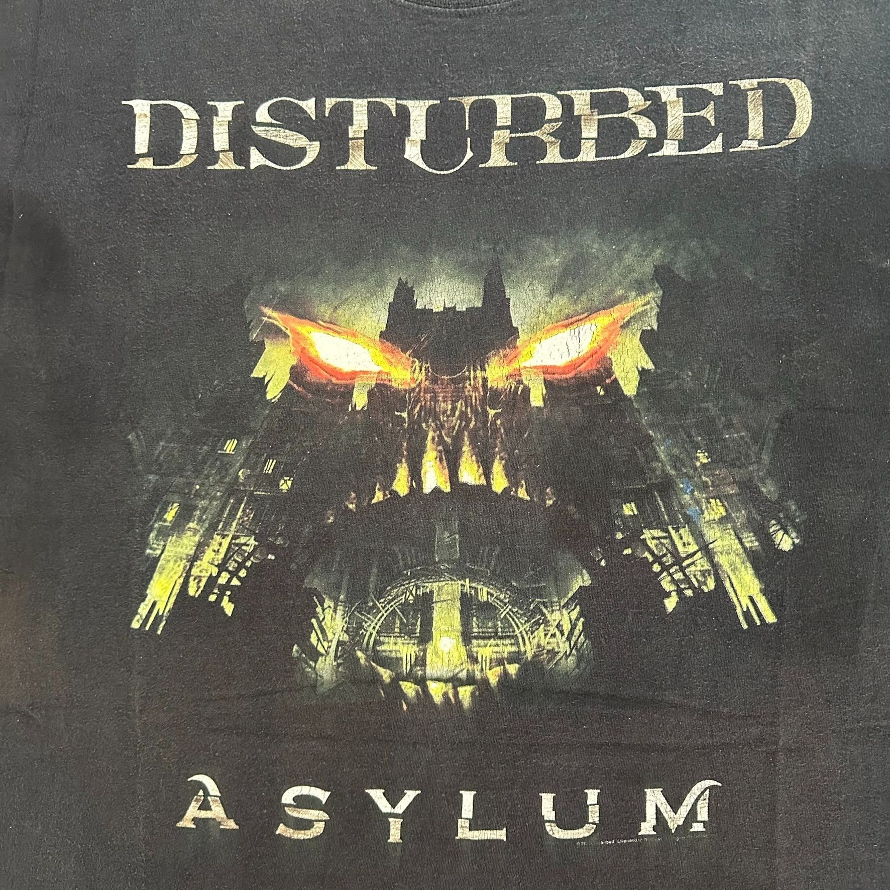 Band Tees Vintage Y2K Disturbed Asylum T-Shirt Heavy Metal Band Tee Size US XL / EU 56 / 4 - 2 Thumbnail