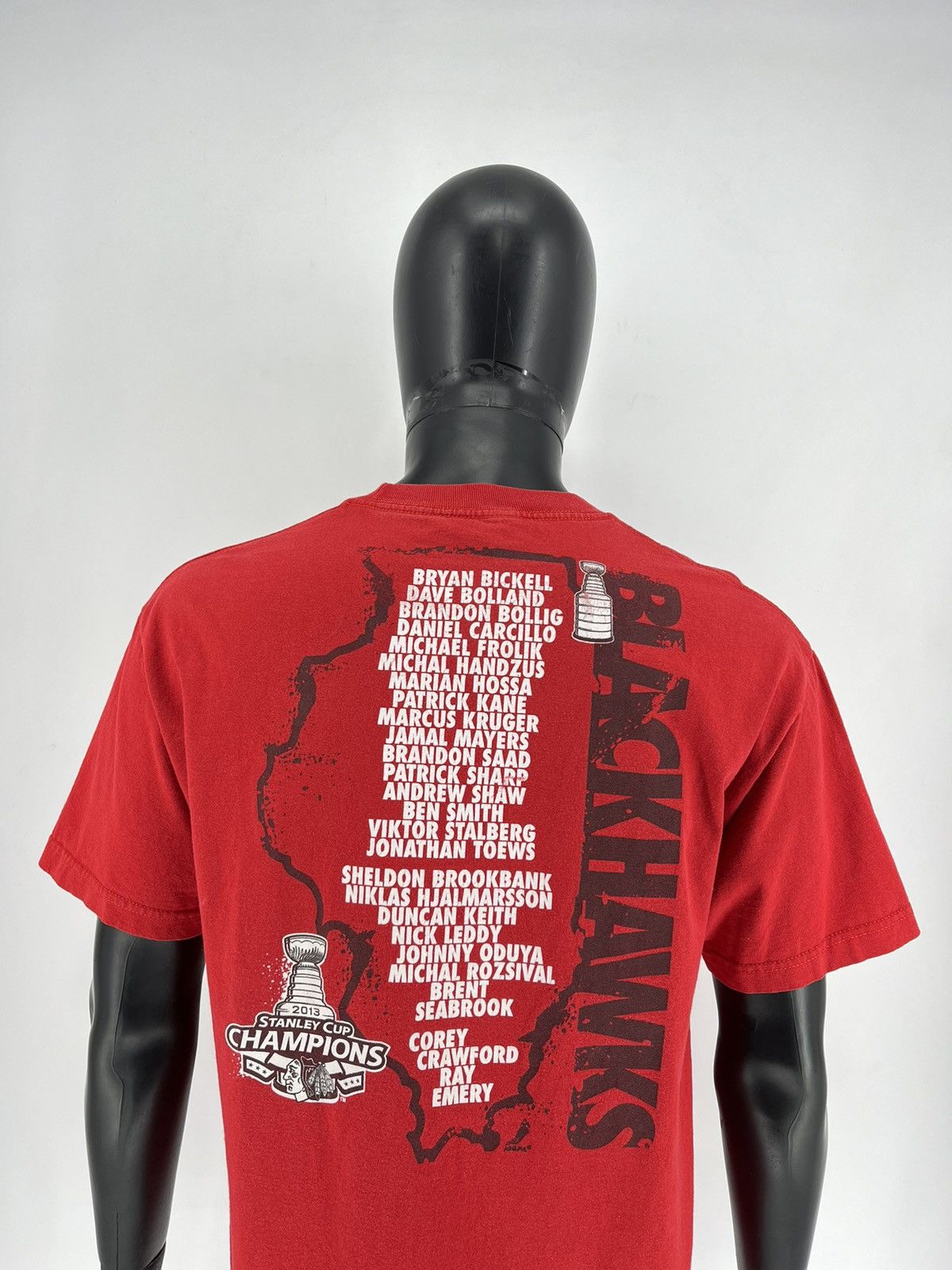 NHL × Reebok × Vintage Reebok Chicago Blackhawks Hockey 2013 Stanley Cup Champions Size US L / EU 52-54 / 3 - 11 Thumbnail