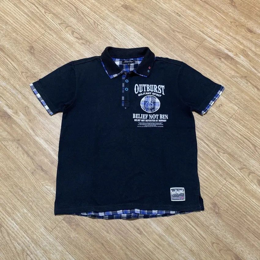 If Six Was Nine × Japanese Brand × Le Grande Bleu (L.G.B.) 2000s Time Step Outbrust Layered Vkei Lgb Gothic Y2K Polo Size US L / EU 52-54 / 3 - 1 Thumbnail