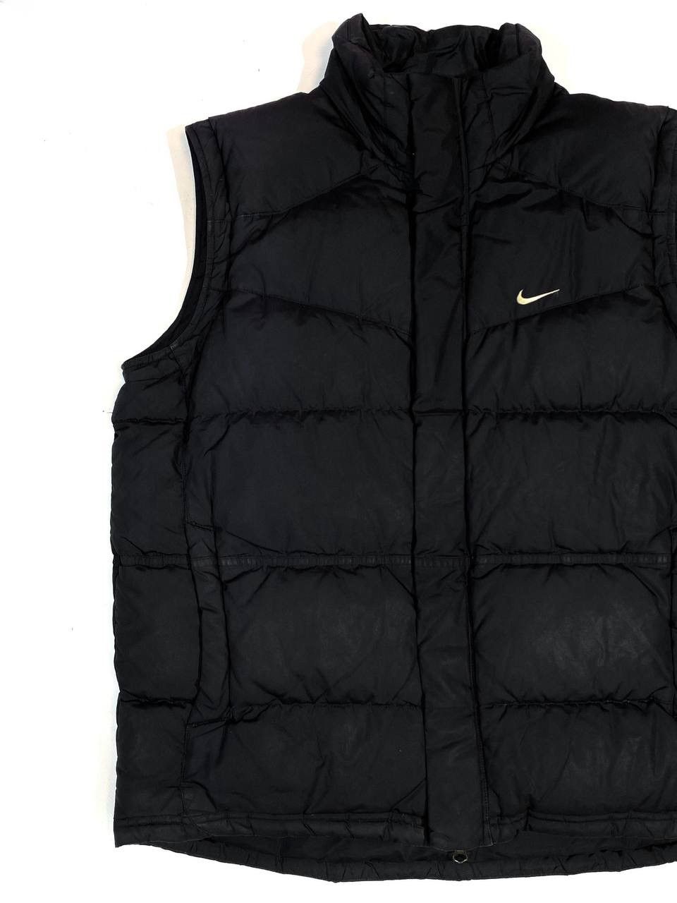 Nike × Vintage 00s Vintage Nike Streetwear Y2K Black Vest Swoosh Size US M / EU 48-50 / 2 - 5 Thumbnail