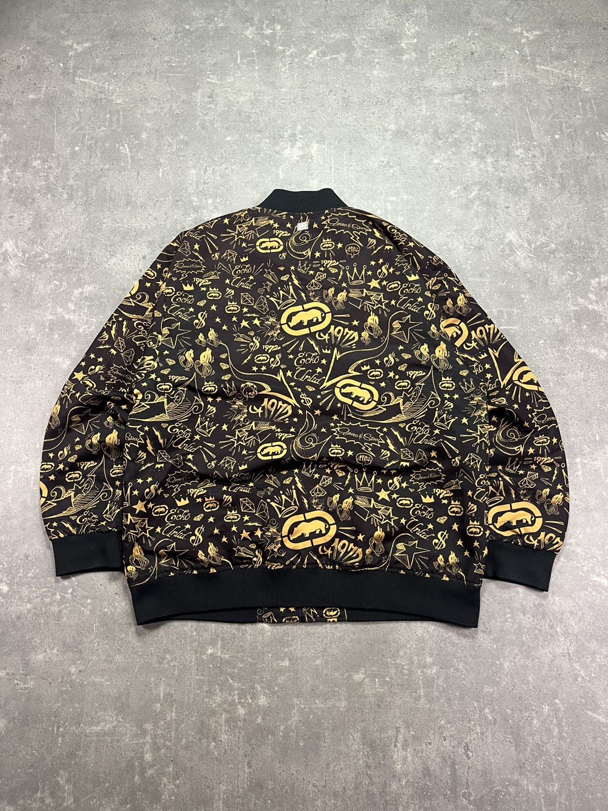Ecko Unltd. 90s/00s Mega Baggy AOP Multilogo Printed Bombe Jacket XXL Size US XXL / EU 58 / 5 - 2 Thumbnail