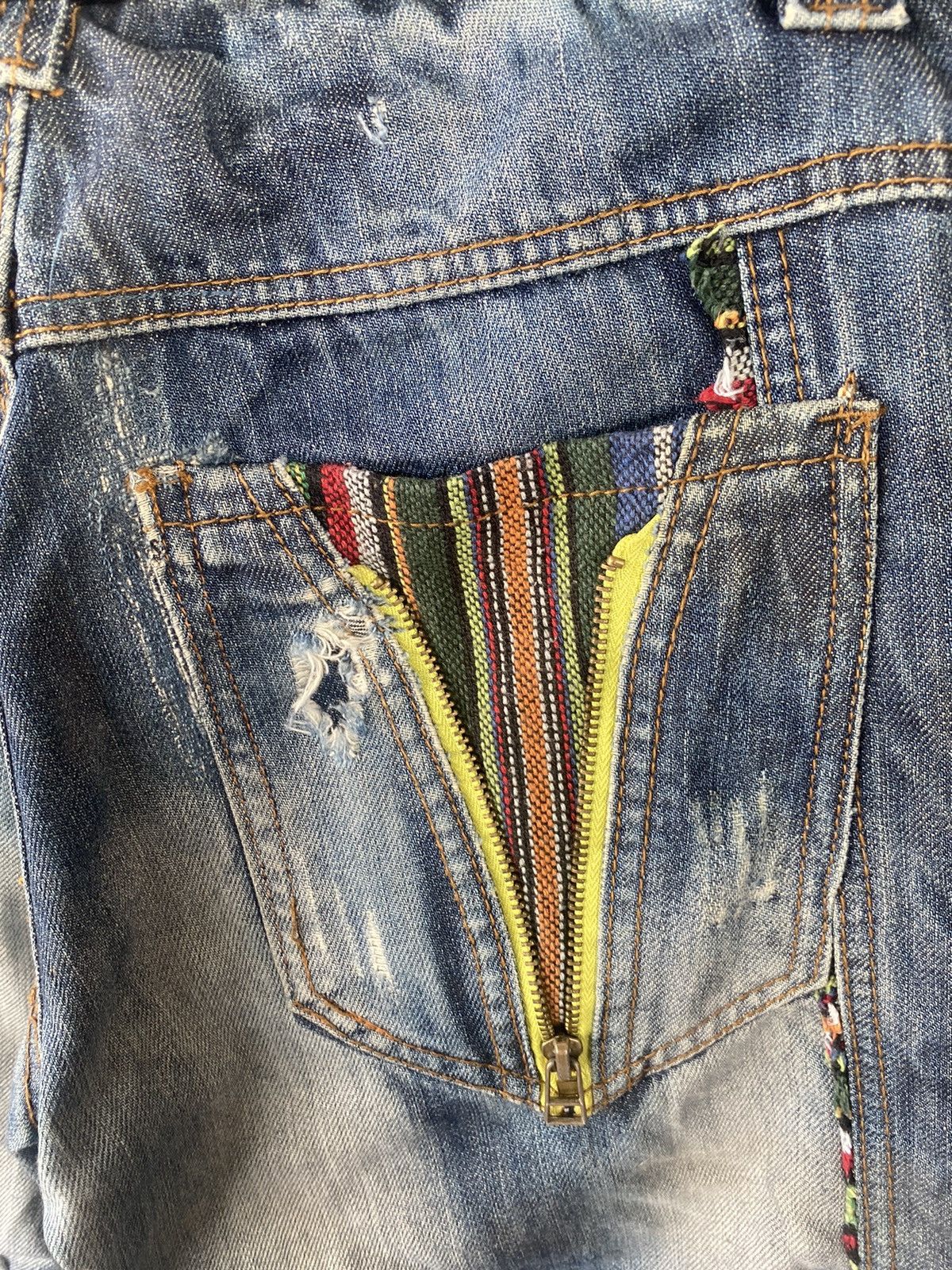 Japanese Brand × Vintage Vintage Crazy Leopard Punk Style Denim Size US 30 / EU 46 - 8 Thumbnail