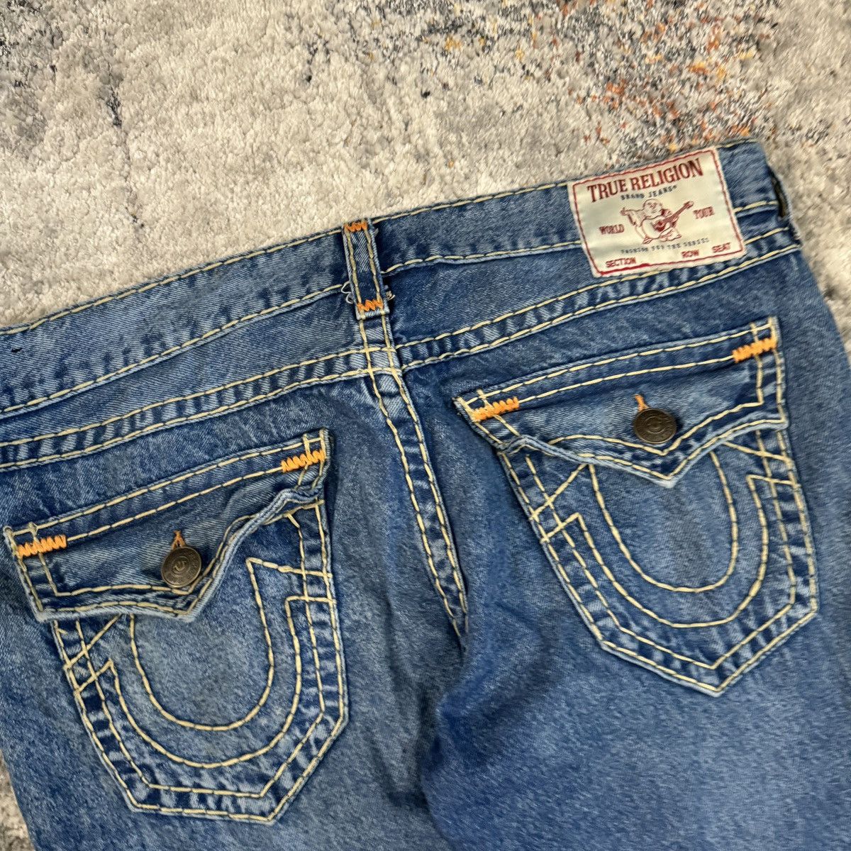 True Religion × Vintage Vintage y2k True Religion contrast stitch semetary style Size US 38 / EU 54 - 3 Thumbnail