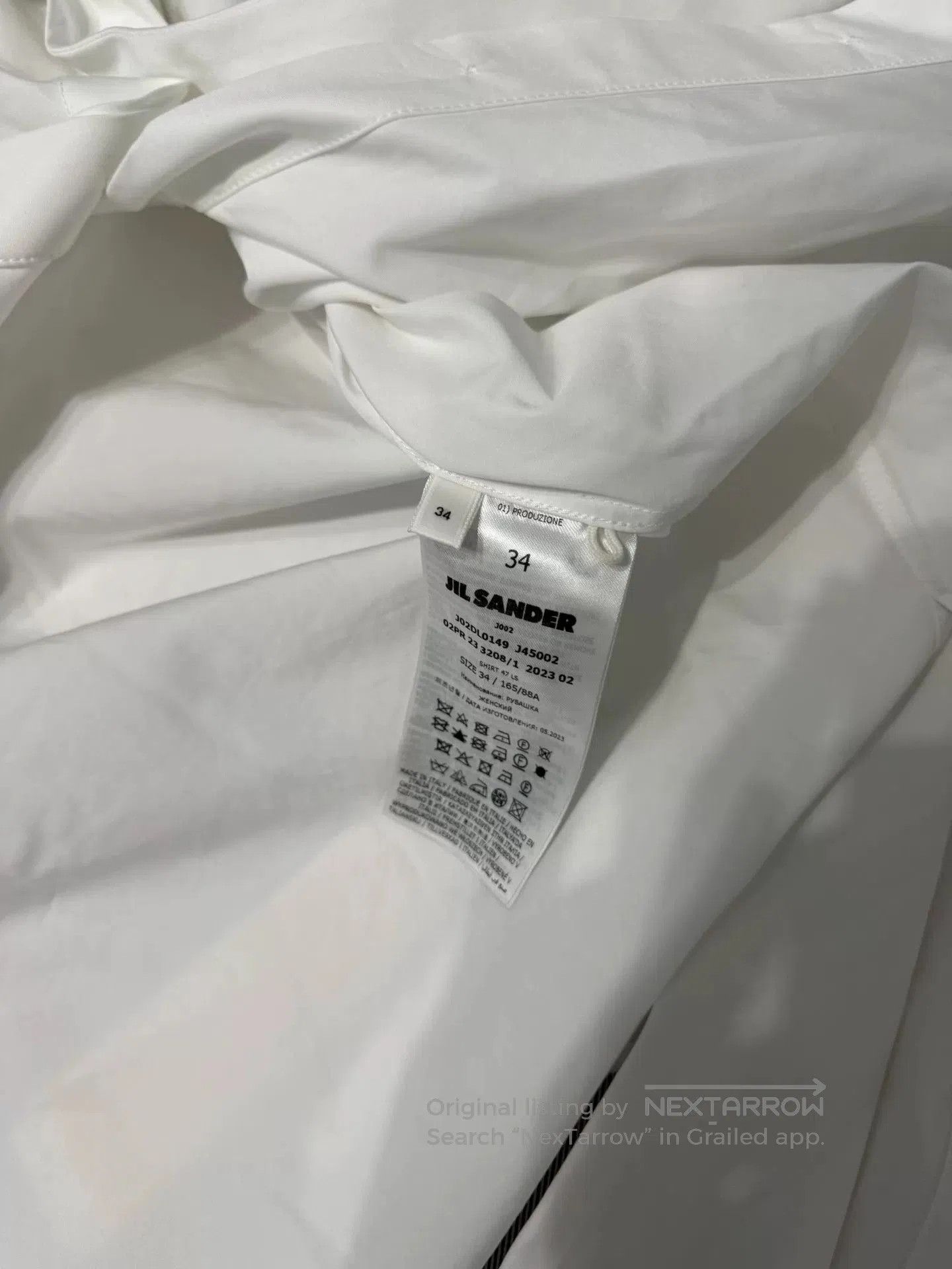 Jil Sander Jil Sander Minimalist Tie Shirt. Size S / US 4 / IT 40 - 8 Thumbnail