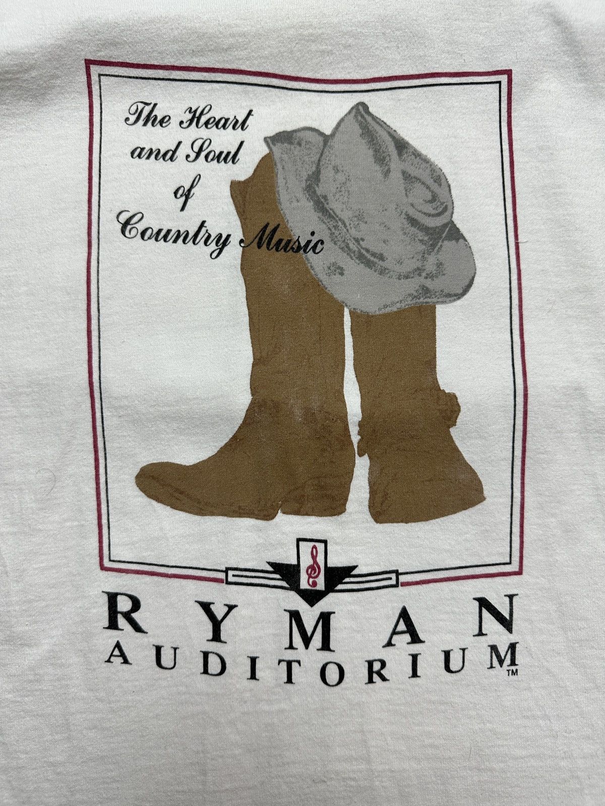 Band Tees Ryman Auditorium Country Music Vintage USA 90s Cotton Tee Size US L / EU 52-54 / 3 - 2 Thumbnail