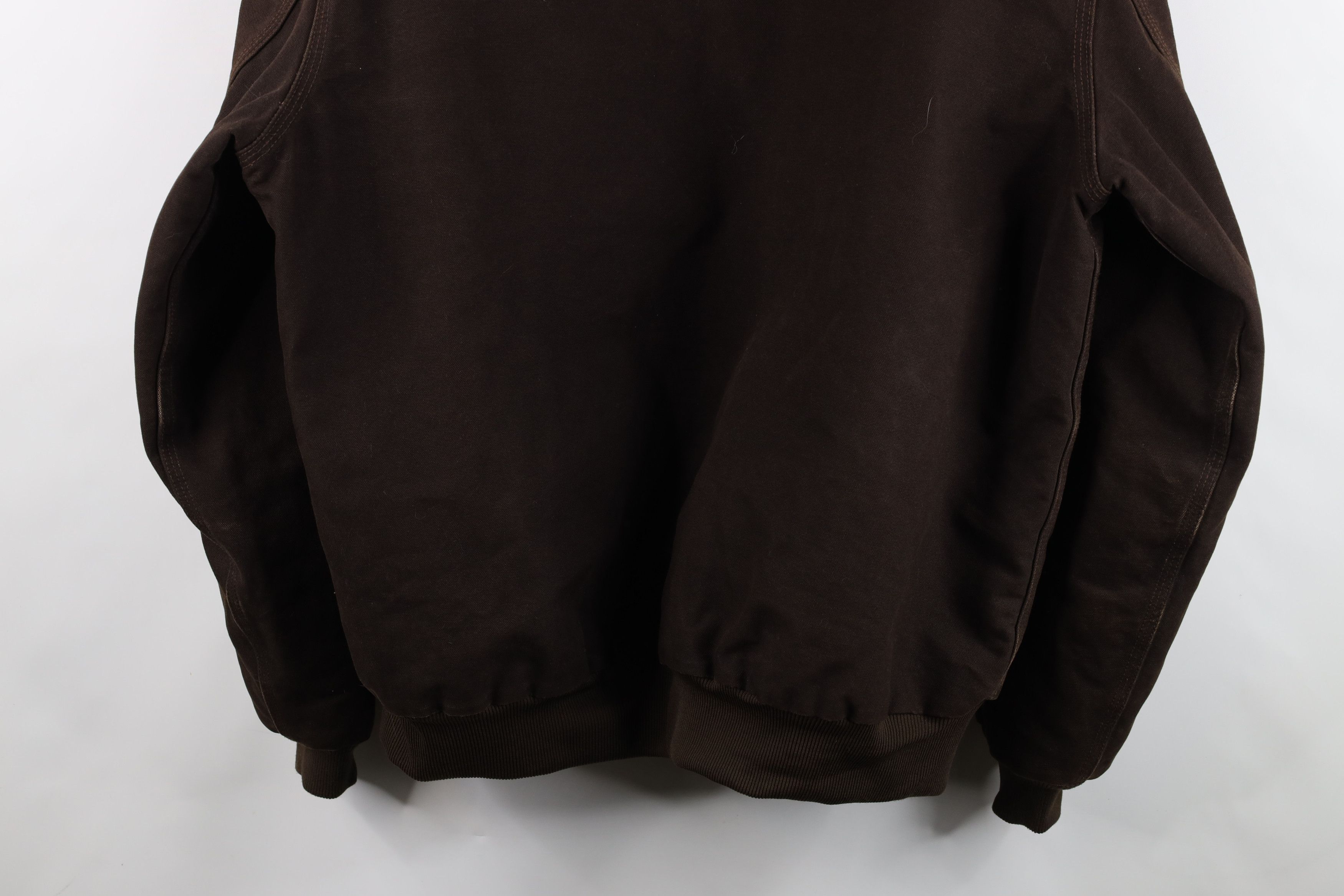 Carhartt Vintage Y2K Carhartt Quilted Canvas Hooded Jacket Dark Brown Size US XL / EU 56 / 4 - 14 Thumbnail