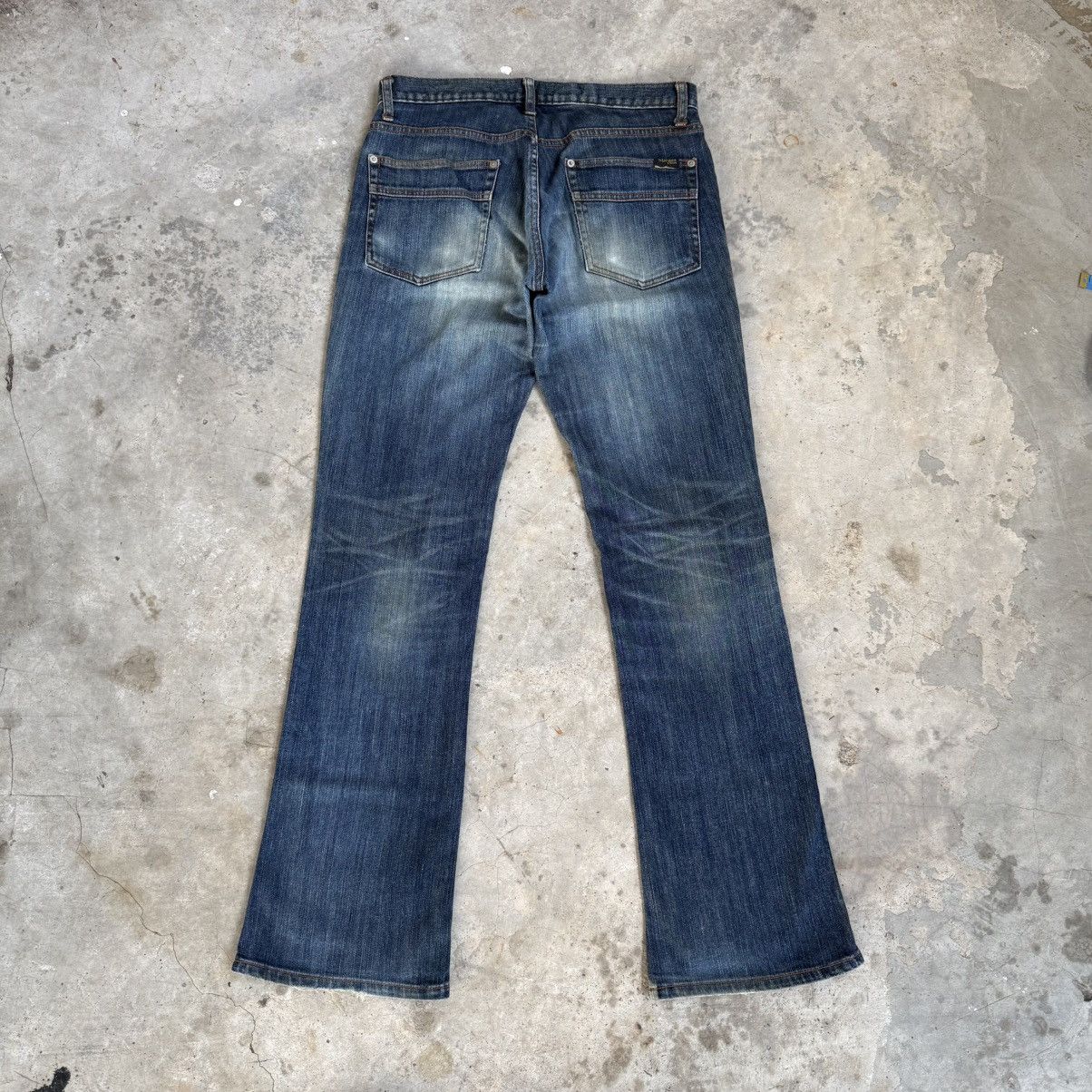 Morgan Homme Vintage Morgan Homme Flare Faded Denim Jean Pants W32 Size US 32 / EU 48 - 9 Thumbnail