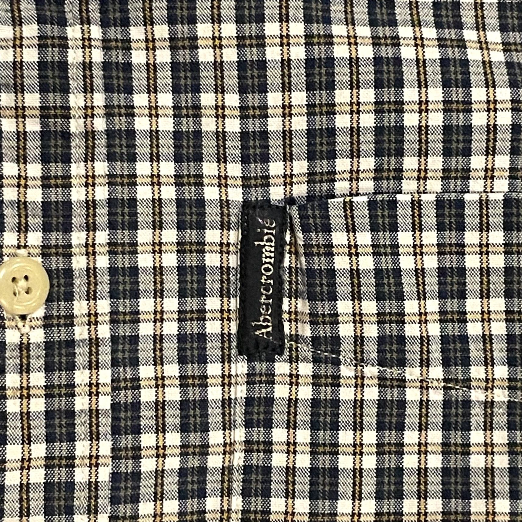 Abercrombie & Fitch VINTAGE Abercrombie & Fitch Button-Down Shirt Mens L Plaid Shirt Blue Black Gold Pattern Casual Shirt Size US L / EU 52-54 / 3 - 5 Thumbnail