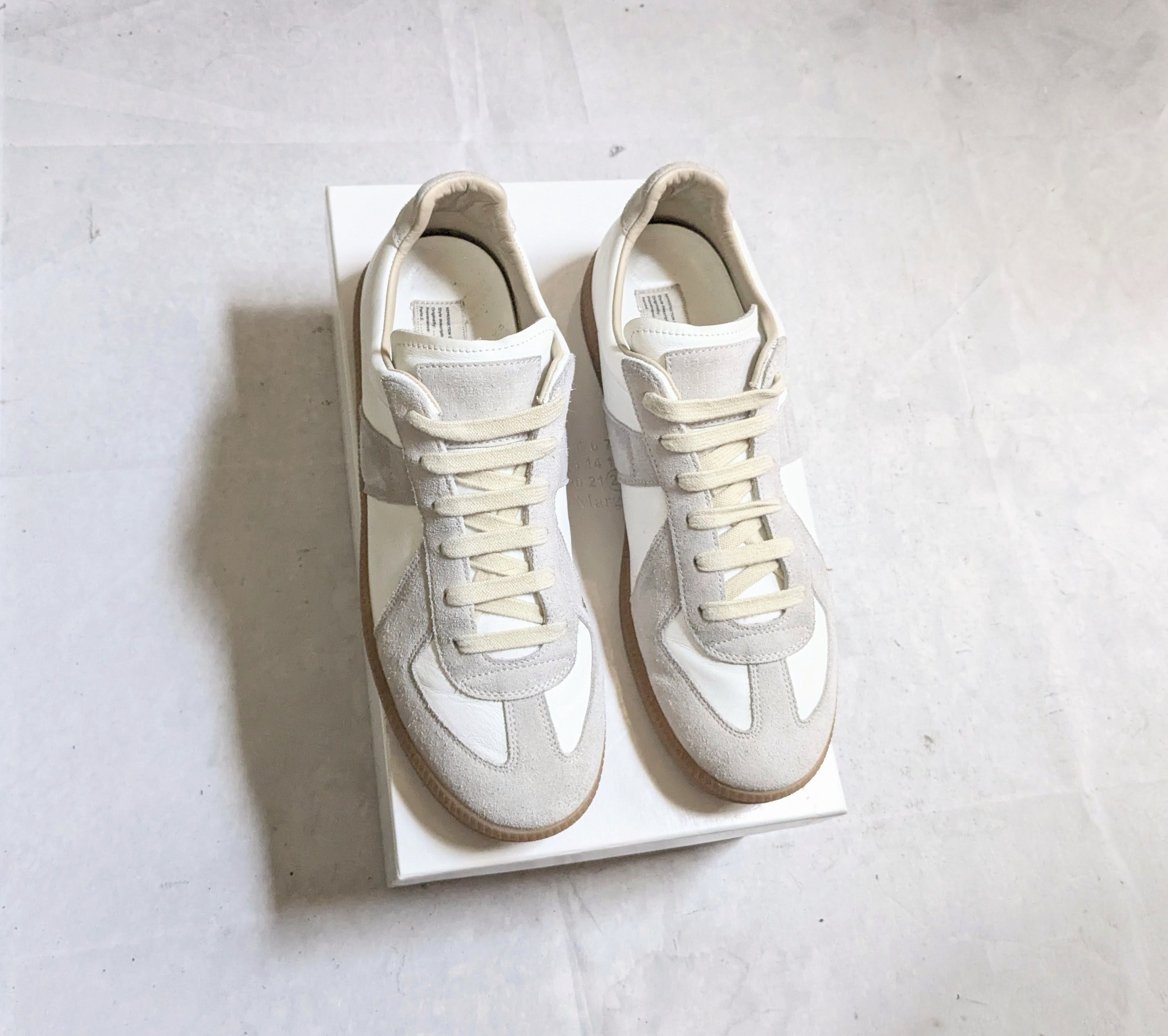 Maison Margiela Replica GAT White Gray 10 43 Low Tops Gum