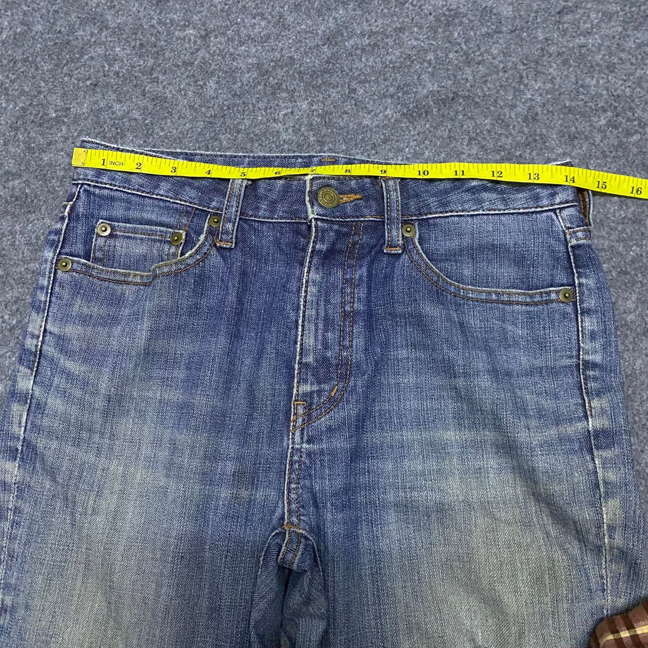 💥Flare💥Vintage Uniqlo Distressed Flare Denim