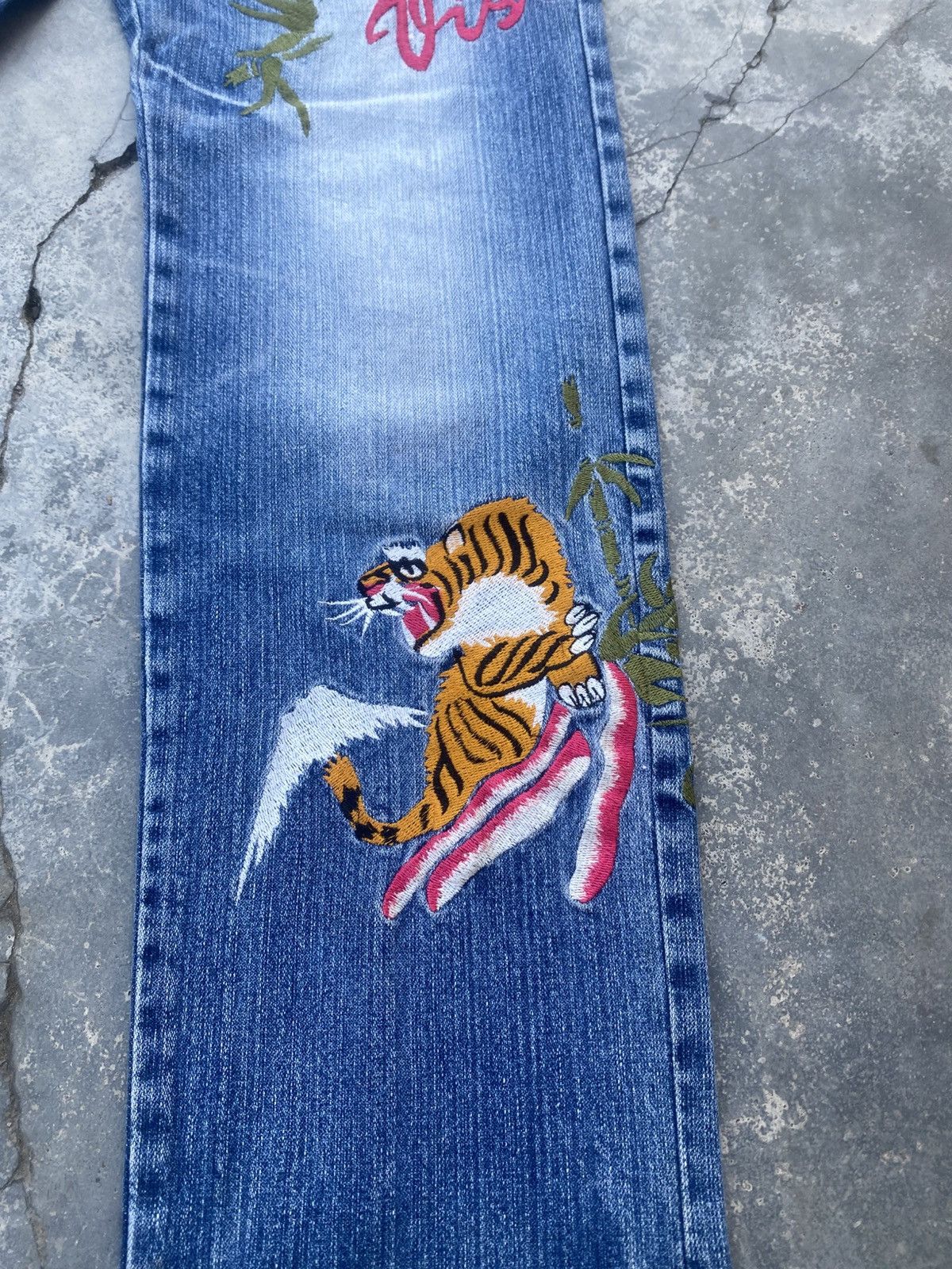 Japanese Brand Vintage VISION OF JAPAN Sukajan Jeans Size US 29 - 5 Thumbnail