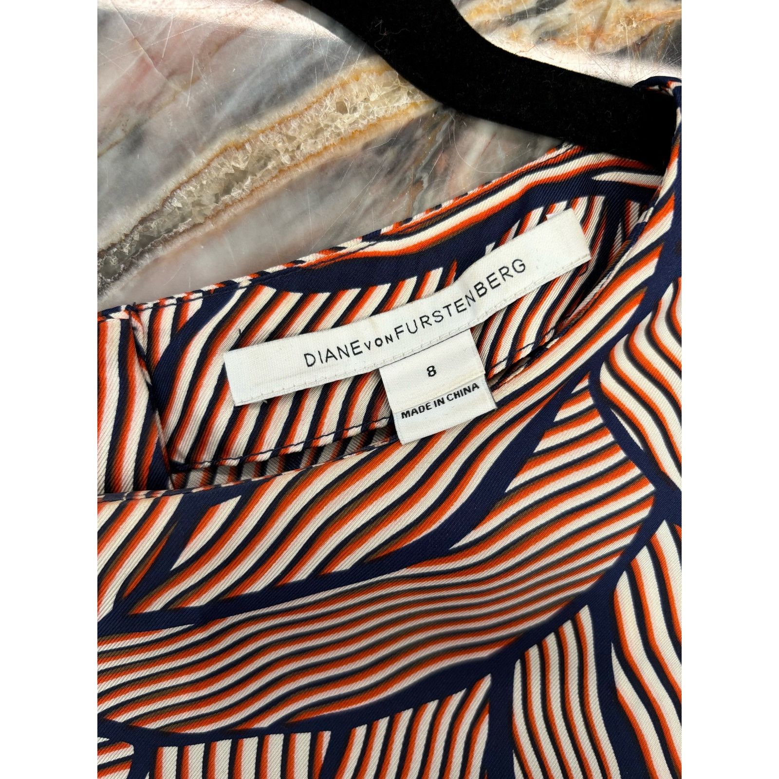 Diane von Furstenberg Diane Von Furstenberg, Blue and orange shift dress ￼ Size M / US 6-8 / IT 42-44 - 2 Thumbnail