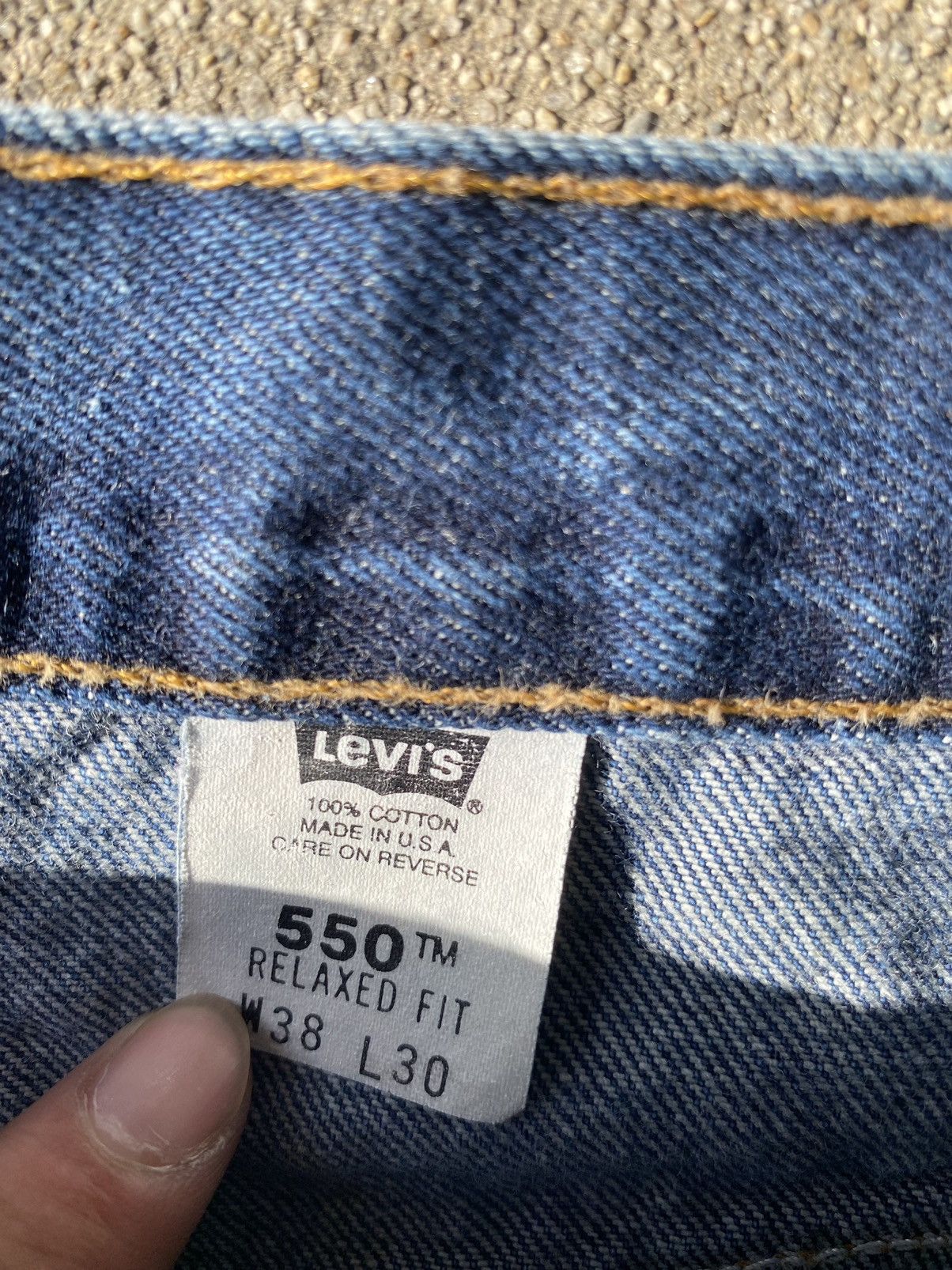 Levi's × Vintage Levis 550 jeans Size US 38 / EU 54 - 4 Thumbnail