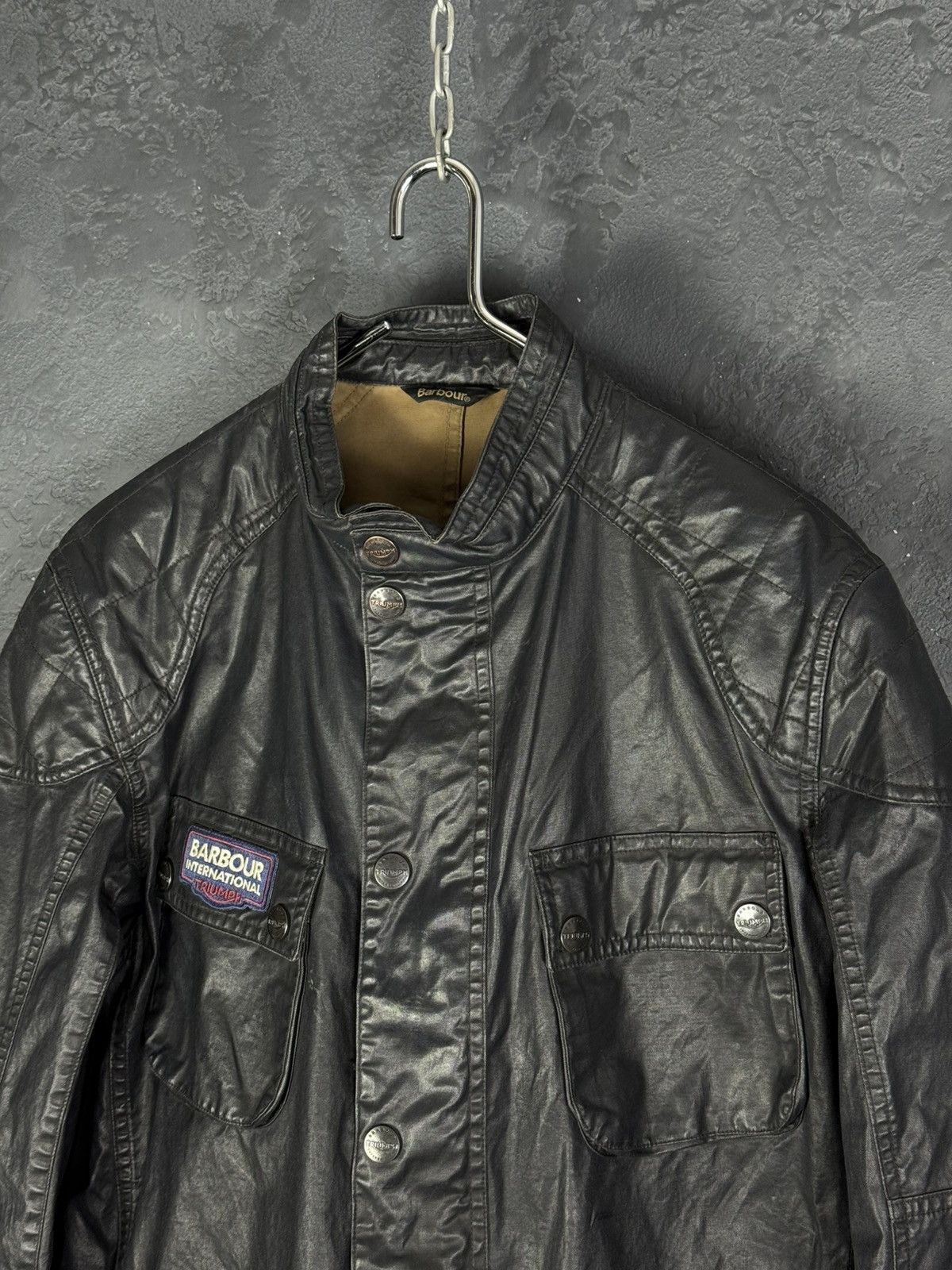 Barbour Barbour International Triumph Jacket Mens Waxed Cotton Size US L / EU 52-54 / 3 - 4 Thumbnail