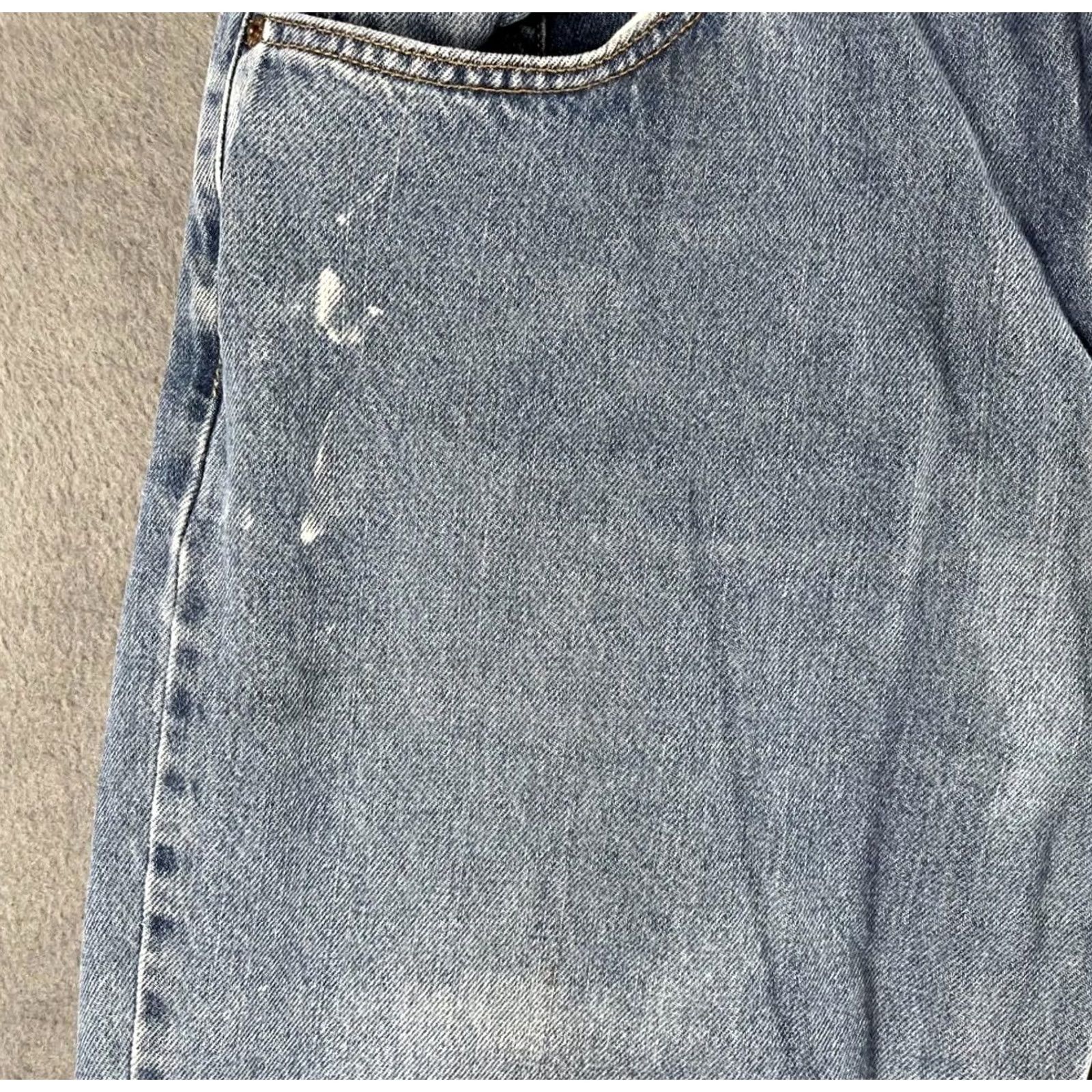 Levi's Levis 550 Jeans Mens 40x32 Blue Relaxed Fit Tapered Leg Denim Distressed Fade Size US 40 / EU 56 - 4 Thumbnail