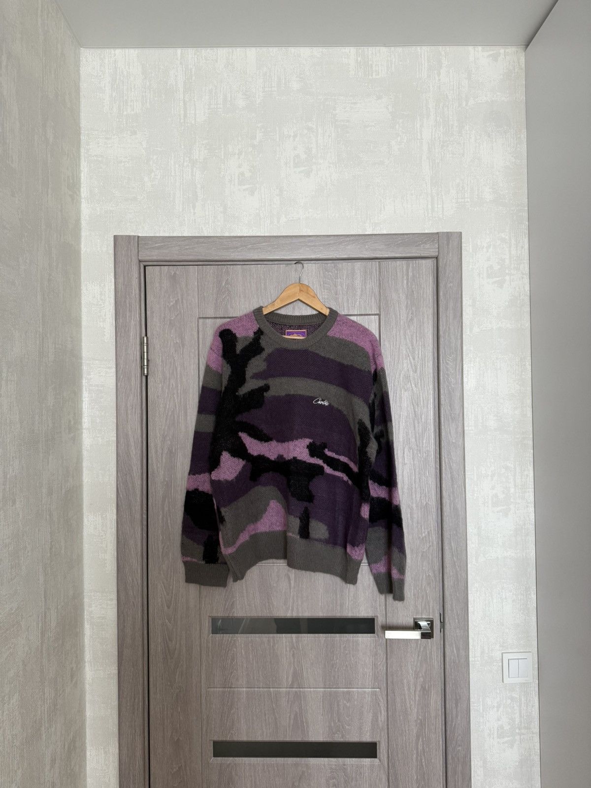 Corteiz Corteiz Mohair Knit Sweatshirt Sakura Camo Size US L / EU 52-54 / 3 - 1 Thumbnail