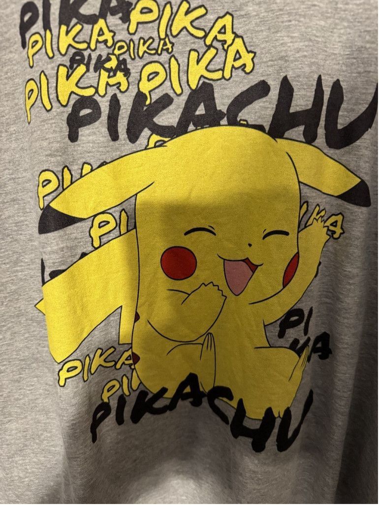 Pokemon Pokemon Pikachu Logo T-Shirt Men's Size XL (?) Gray Size US XL / EU 56 / 4 - 4 Thumbnail