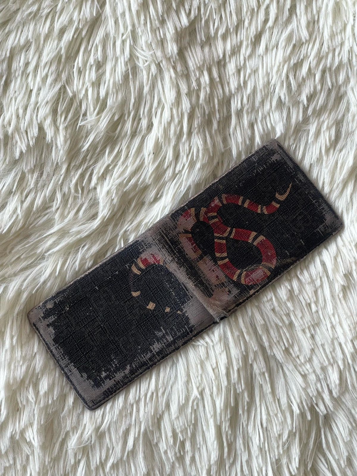 Designer × Gucci × Vintage Gucci Kingsnake Bifold Wallet Size ONE SIZE - 8 Thumbnail