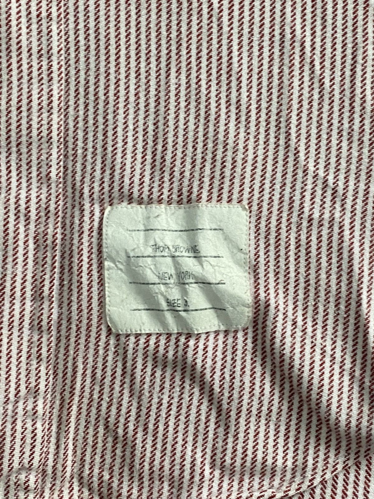 Thom Browne Thom Browne stripe shirts button ups oxford Size US L / EU 52-54 / 3 - 9 Thumbnail