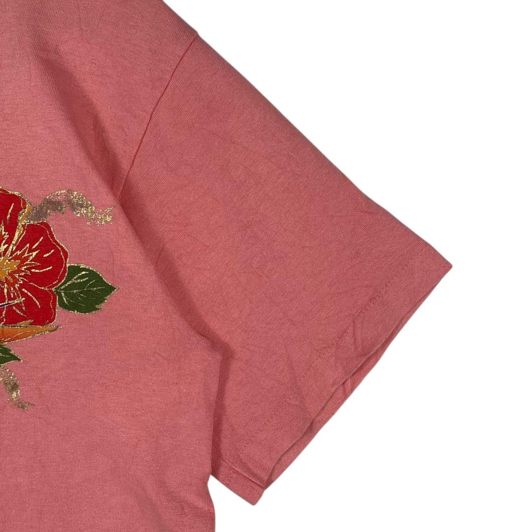 Anvil Vintage 90s Anvil Hawaii Floral Graphic Tee Size US S / EU 44-46 / 1 - 7 Thumbnail